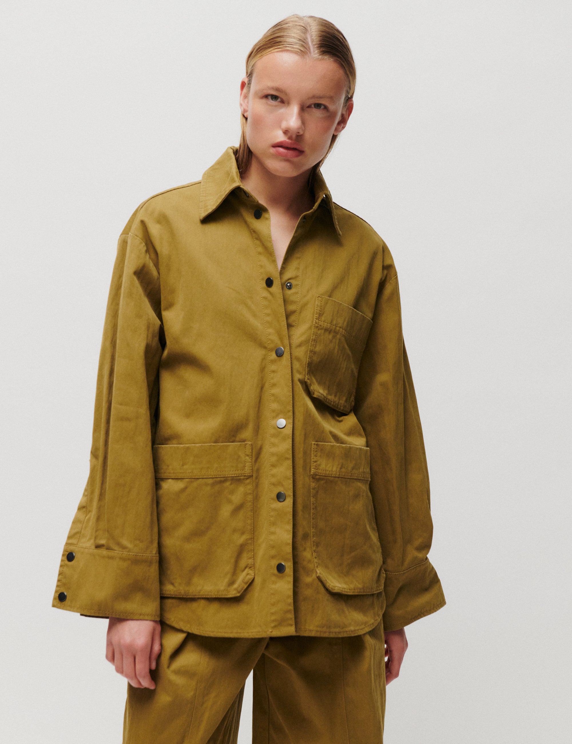 2NDDAY 2NDBrucia - Firm Cotton - Shirt Shirt 180627 Fir Green