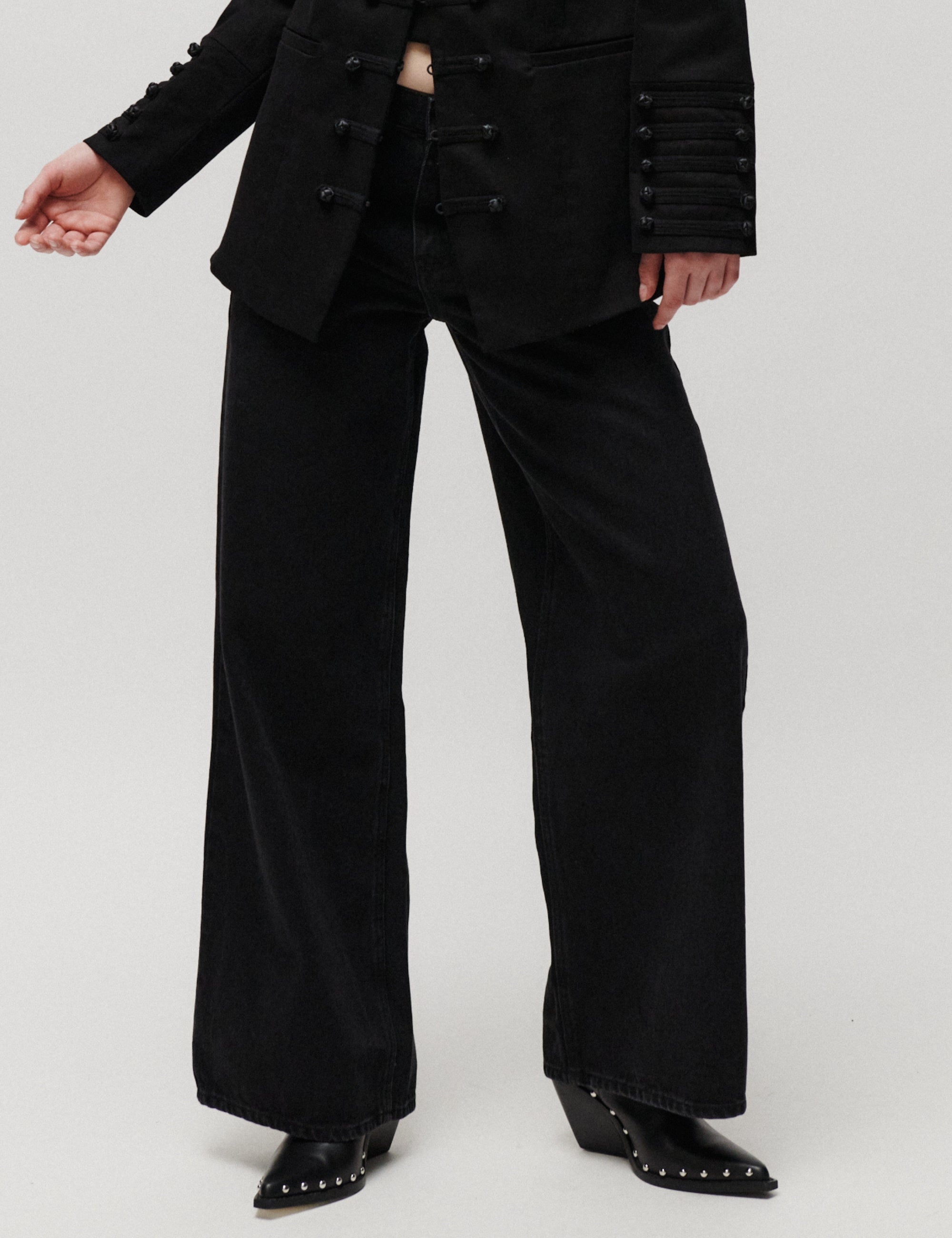 2NDDAY 2NDRoden - Black Wash Pants D002 Black Denim