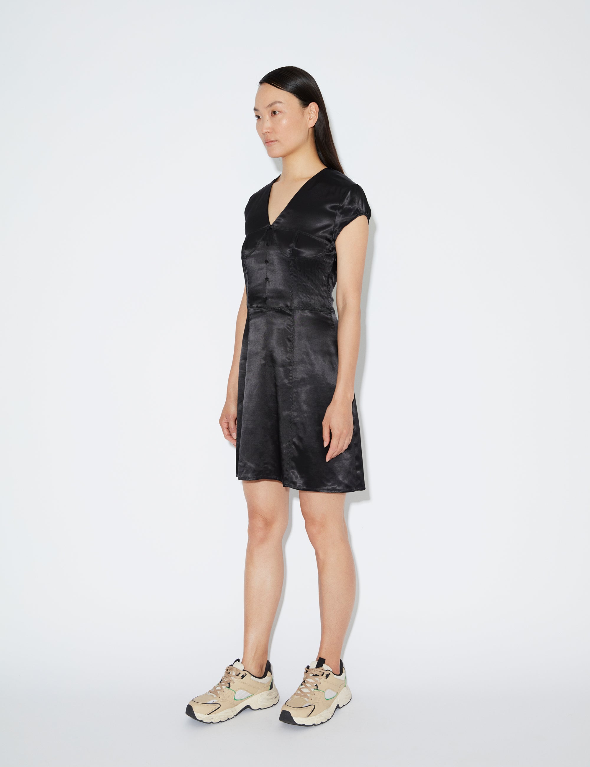 2NDDAY 2ND Addison TT - Satin Bliss Dress 194008 Meteorite (Black)