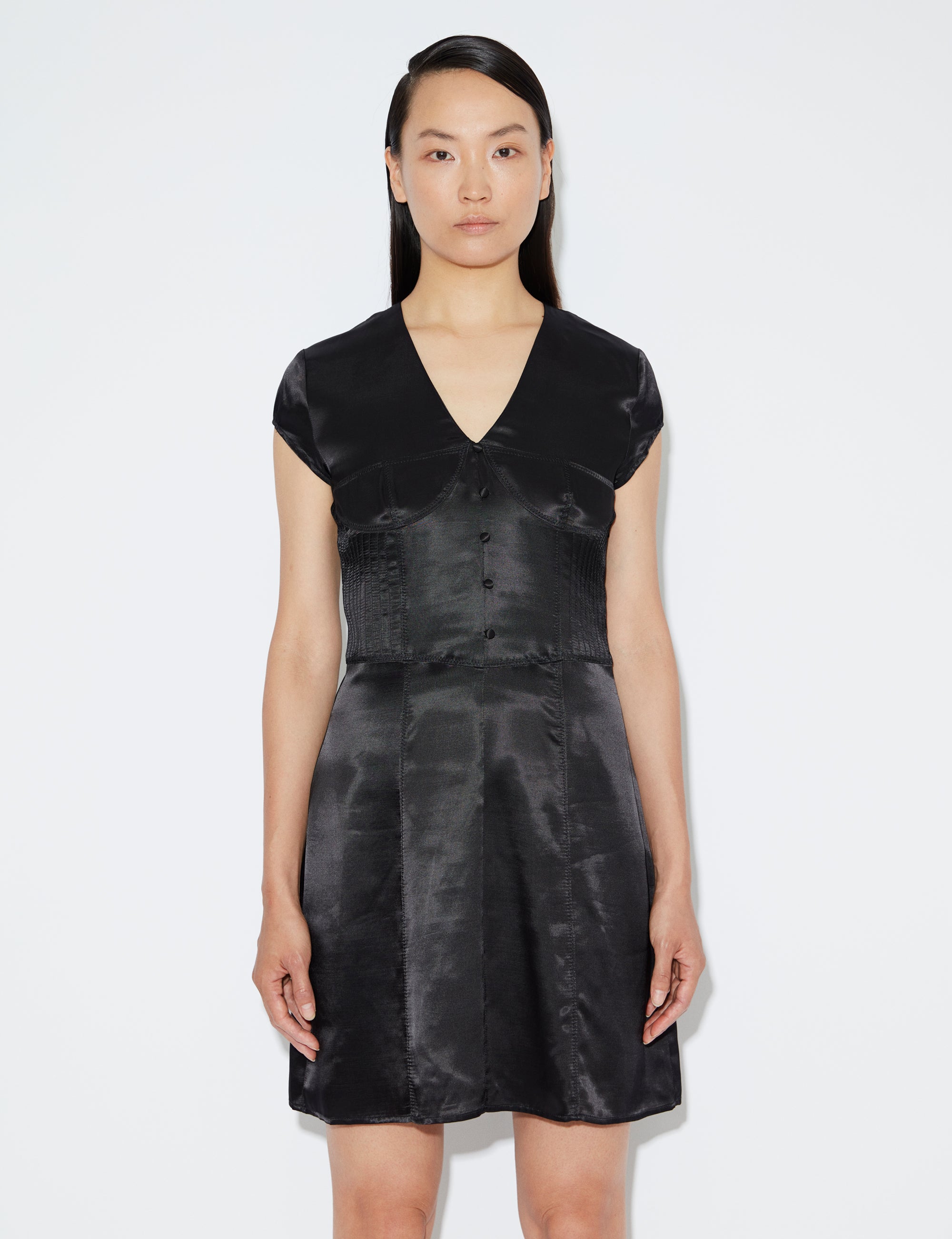 2NDDAY 2ND Addison TT - Satin Bliss Dress 194008 Meteorite (Black)