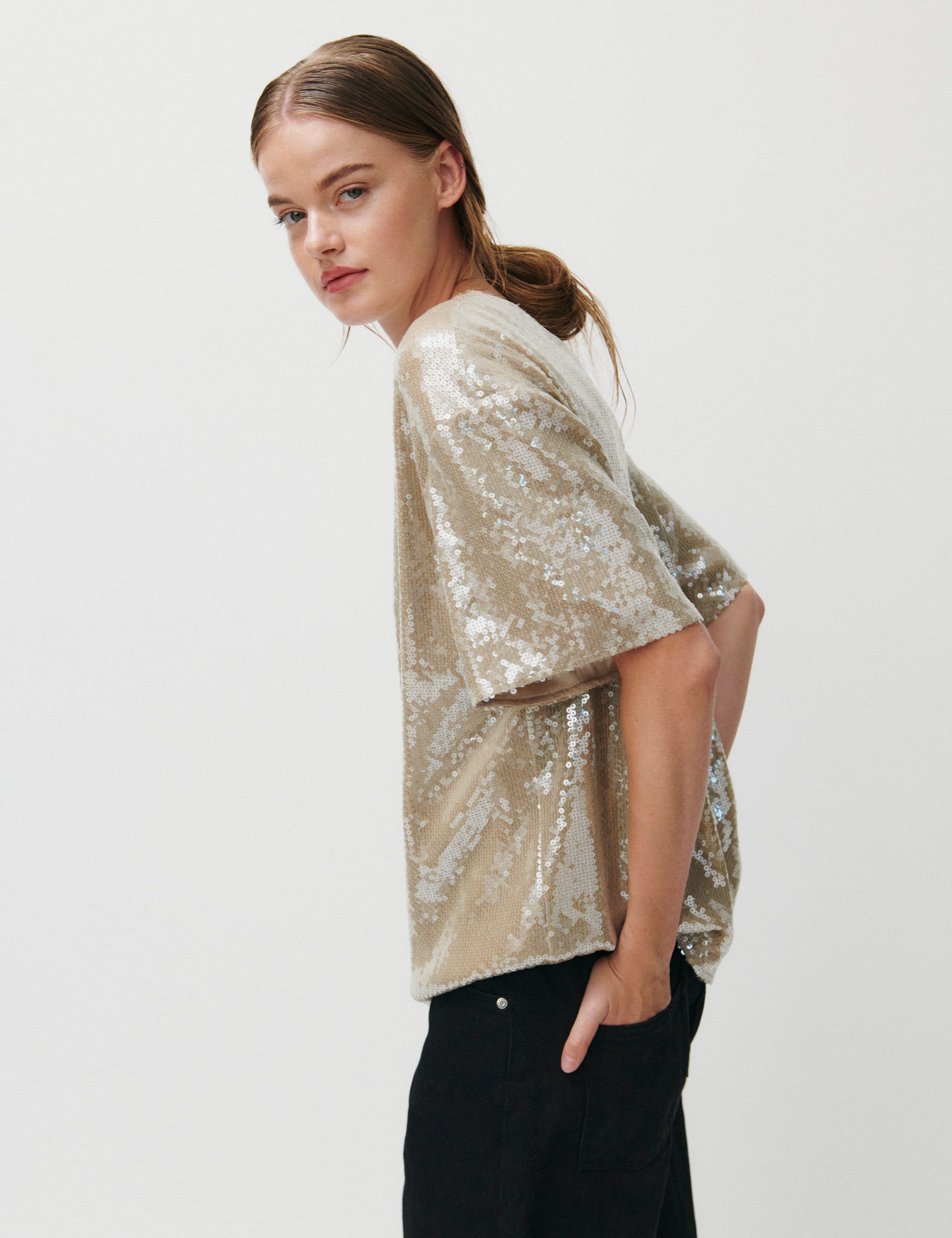 2NDDAY 2ND Aralum - Ombre Sequins Shirts & Blouses 141106 Peyote