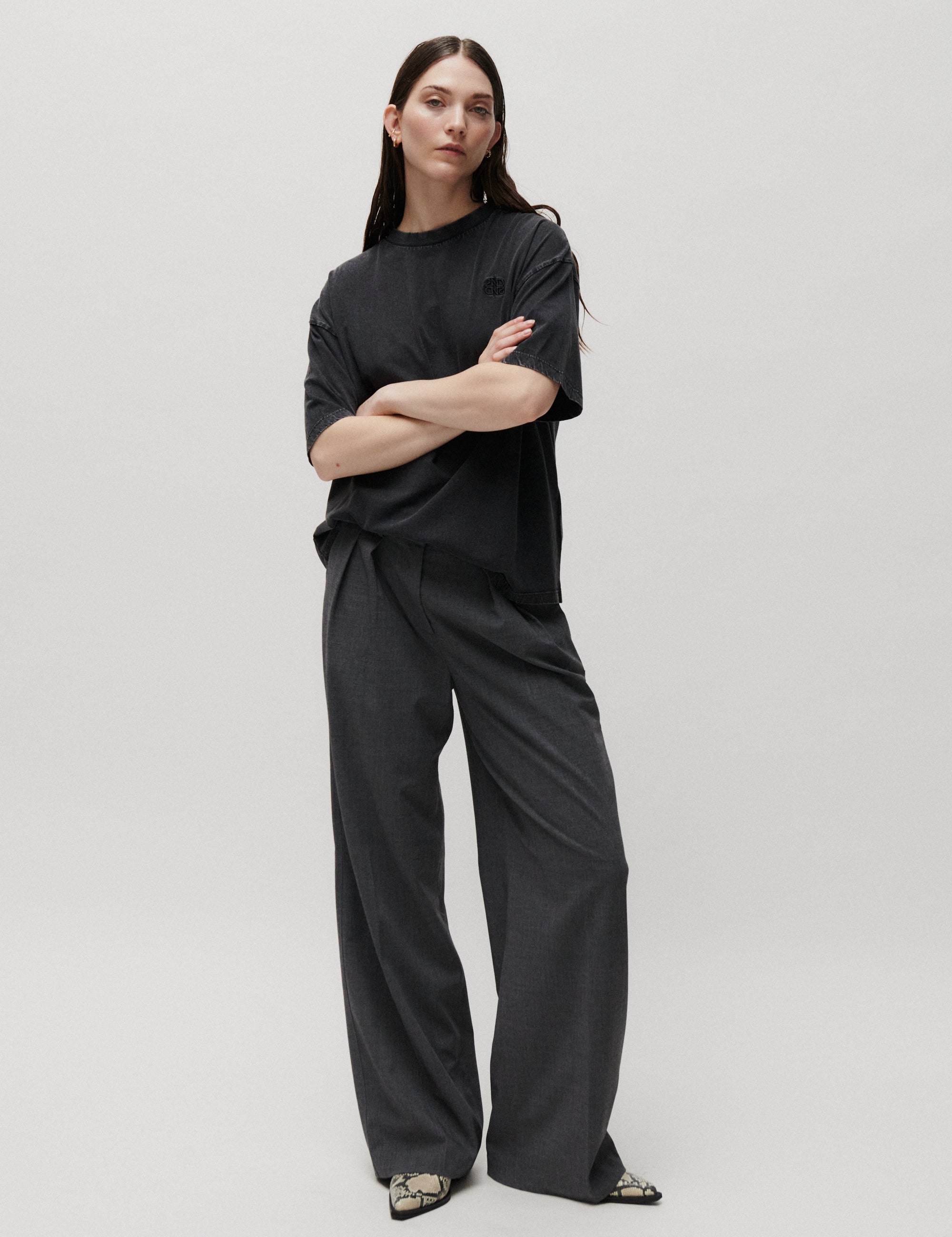 2NDDAY 2ND Araly TT - Overwashed Jersey - T-shirt T-shirt 190303 Black