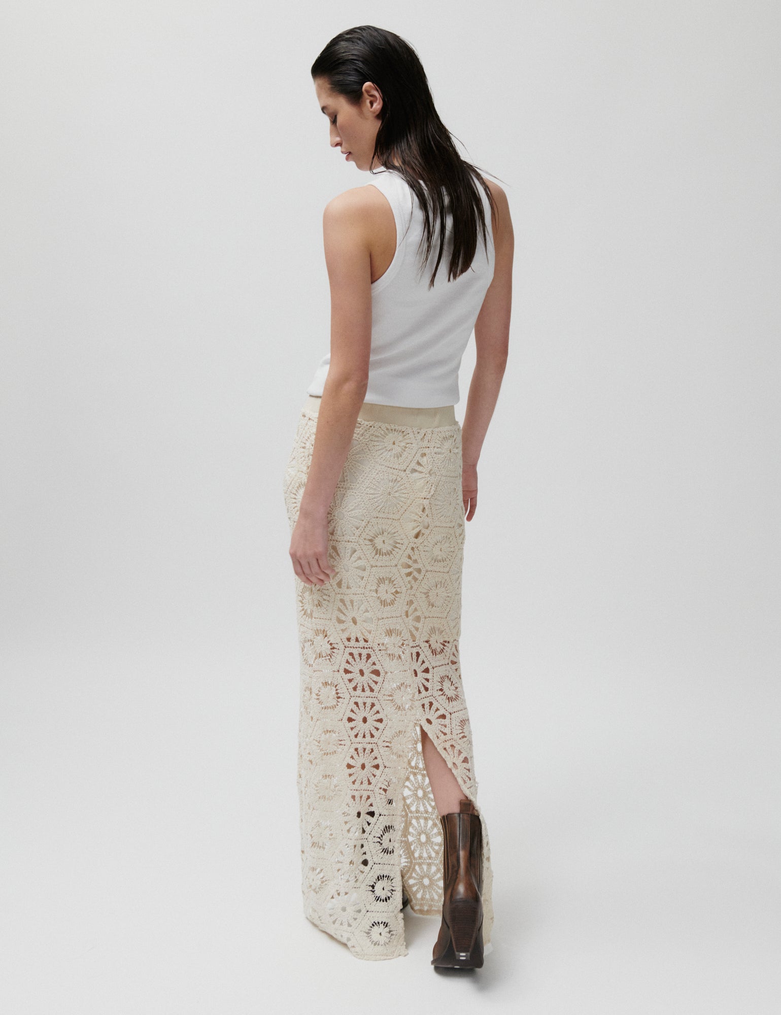 2NDDAY 2ND Austina - Dry Crochet Skirt 114801 TOFU