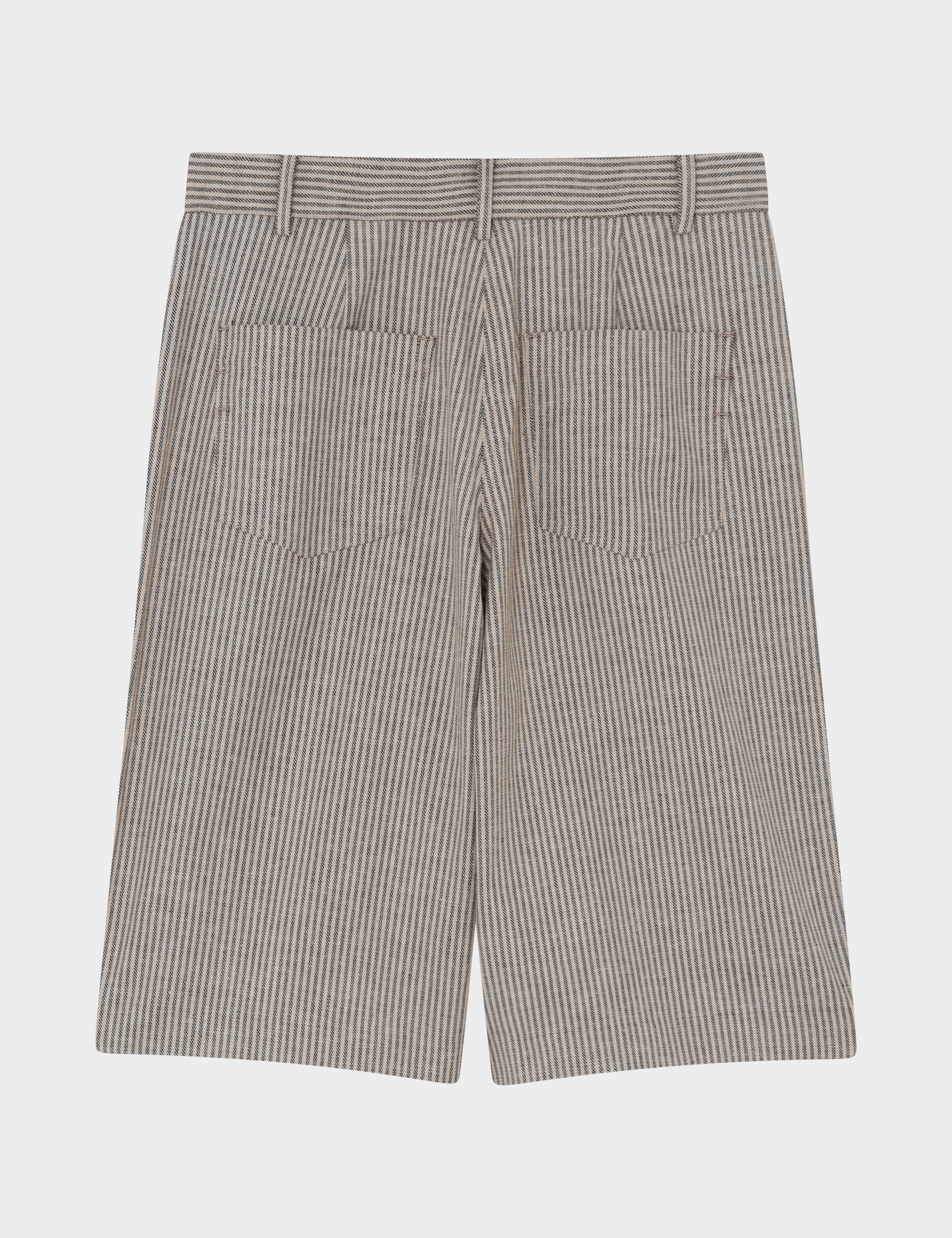 2NDDAY 2ND Benita - Striped Linen Blend Shorts 130000 Moonbeam