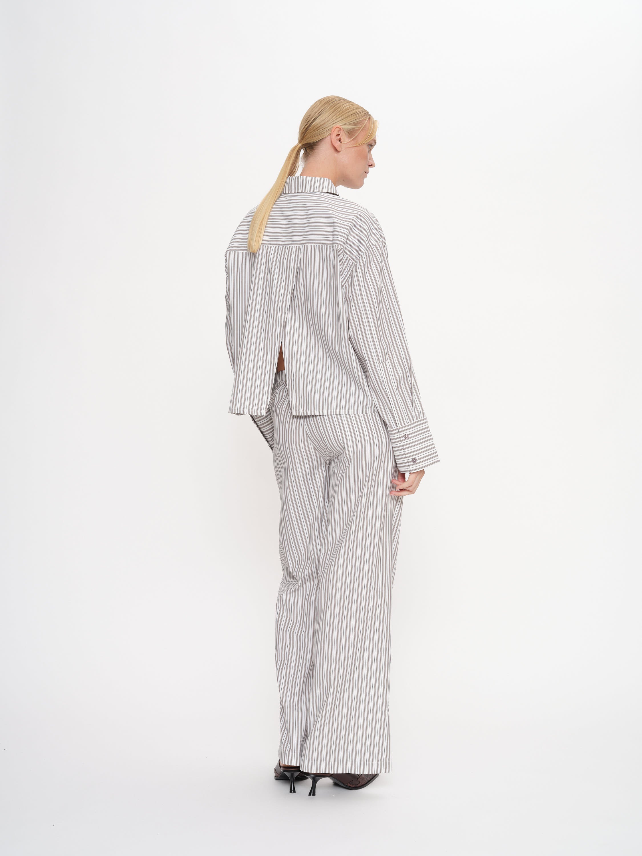 2NDDAY 2ND Clarin - Cotton Stripes Shirts & Blouses 420147 Walnut Stripe