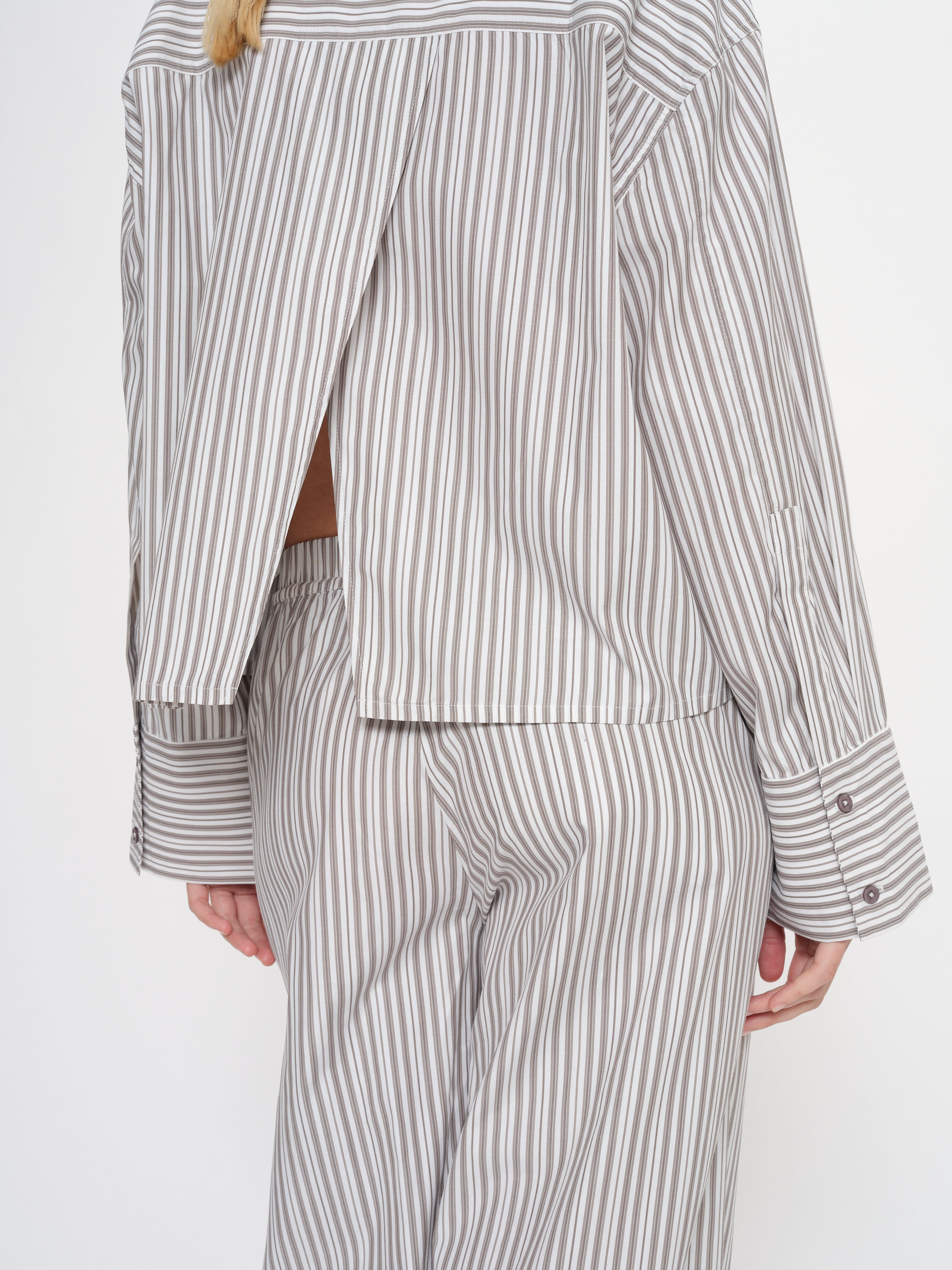 2NDDAY 2ND Clarin - Cotton Stripes Shirts & Blouses 420147 Walnut Stripe