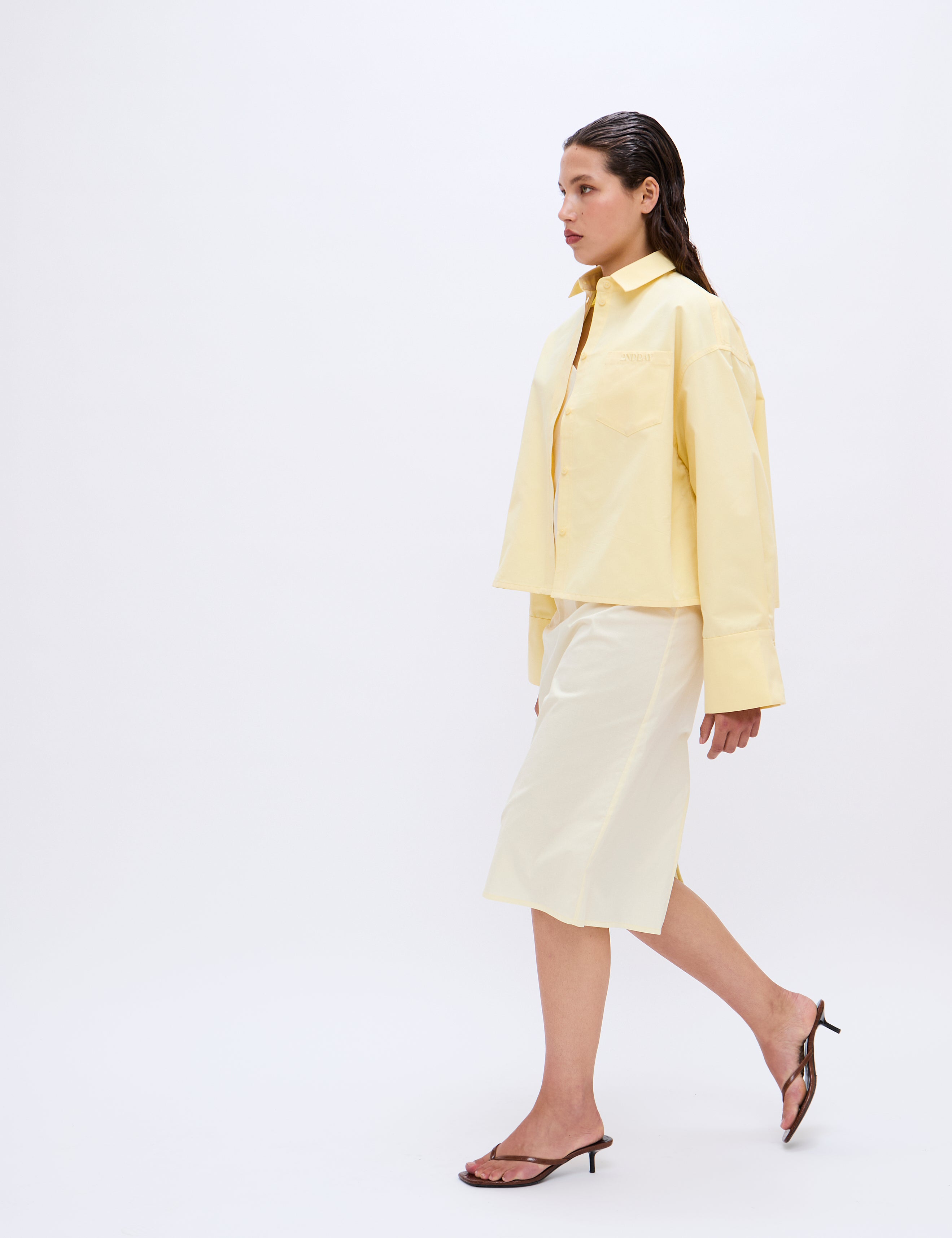 2NDDAY 2ND Clarin - Heavy Poplin Shirts & Blouses 06032 Mellow Yellow