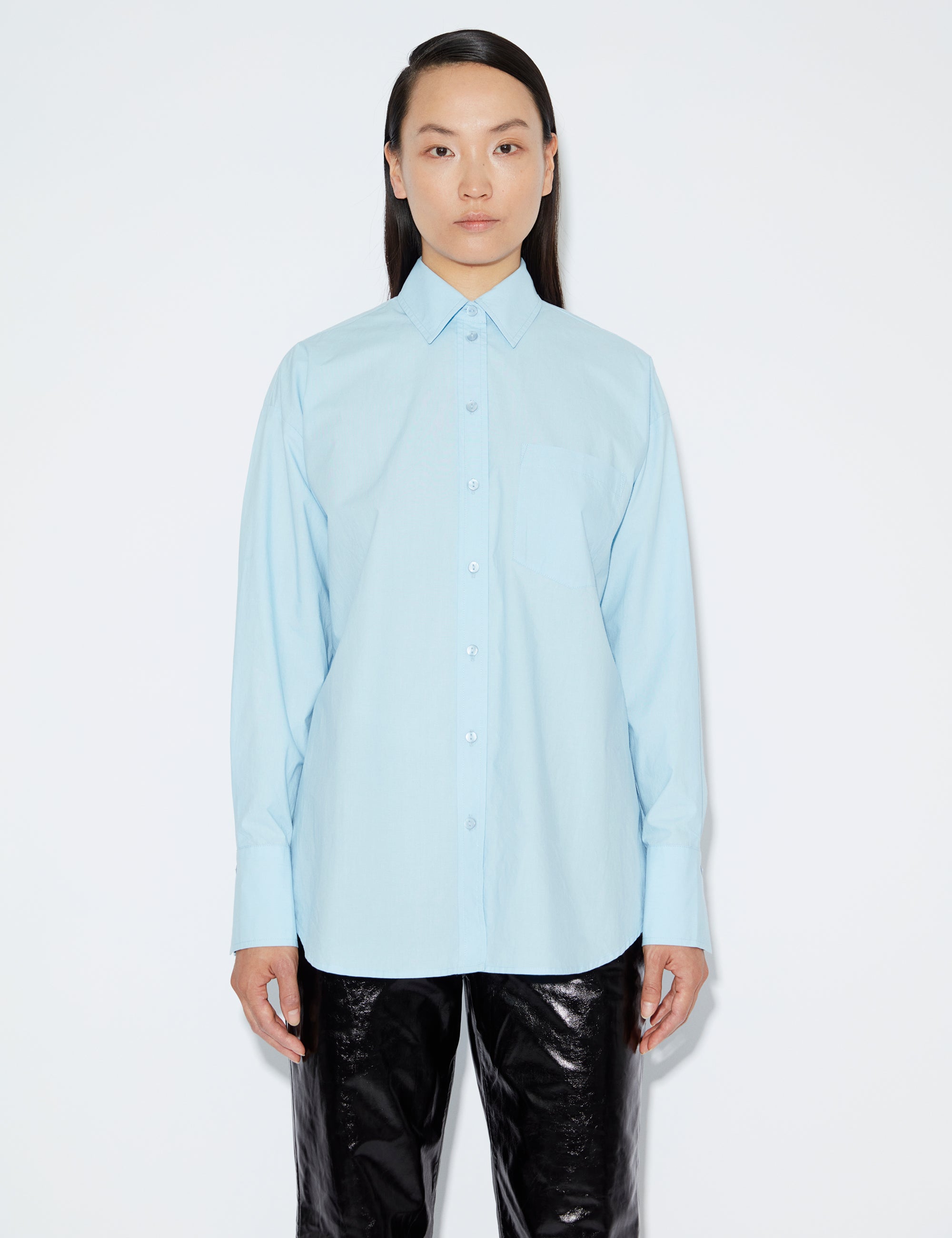 2NDDAY 2ND Didier TT - Cotton Delight Shirts & Blouses 144122 Airy Blue