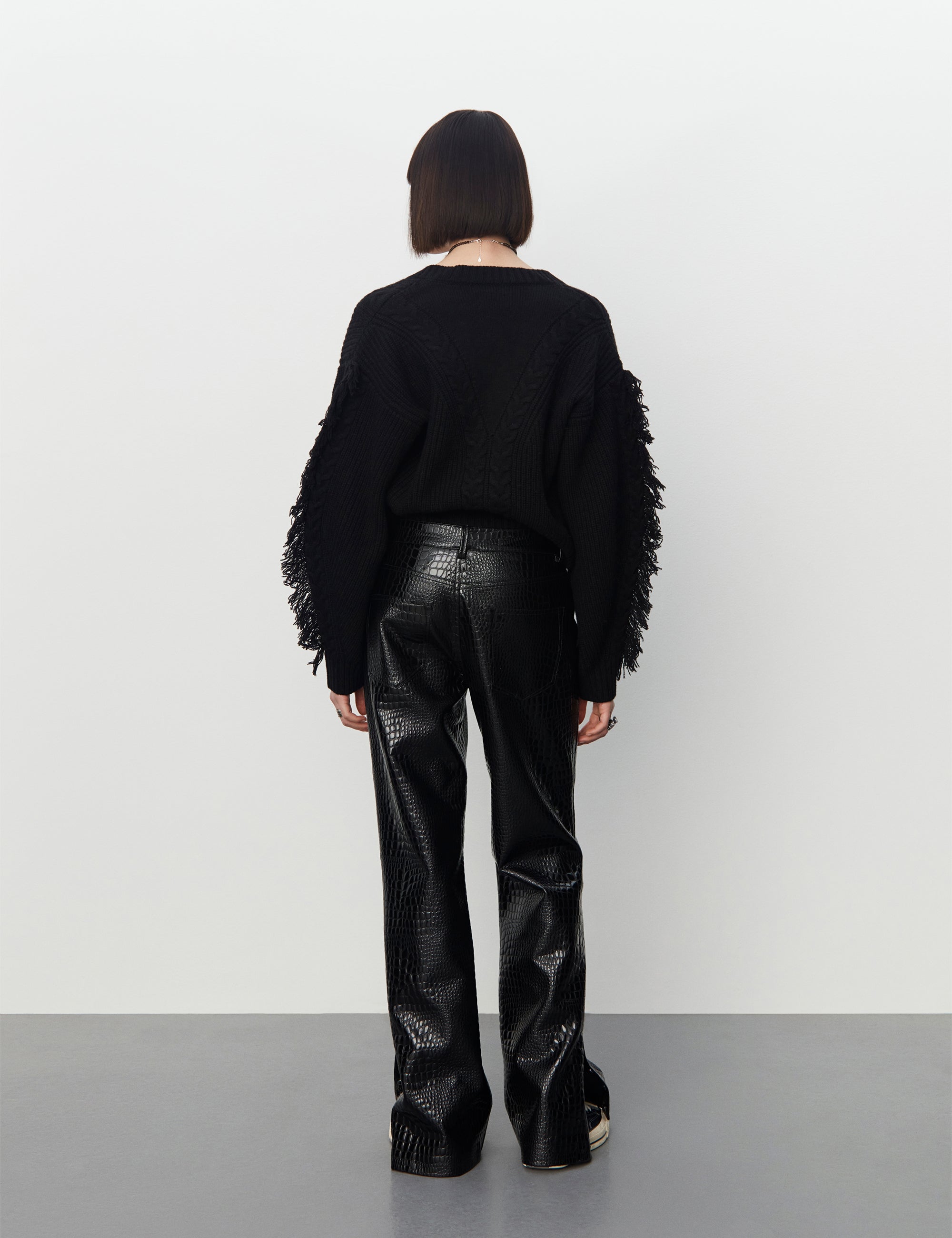 2NDDAY 2ND Drive - Chunky Lambswool Cardigan 194008 Meteorite (Black)
