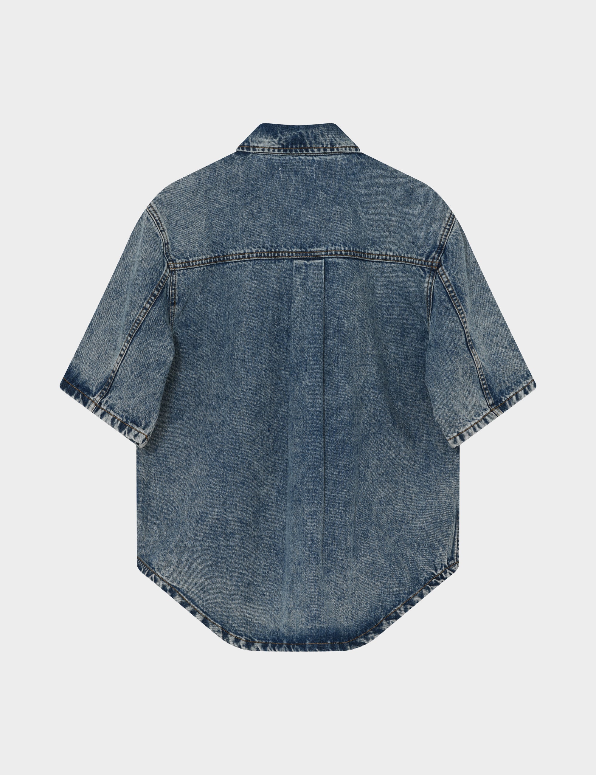 2NDDAY 2ND Fayen - Summer Blue Denim Tops & T-Shirts D019 Mid Blue