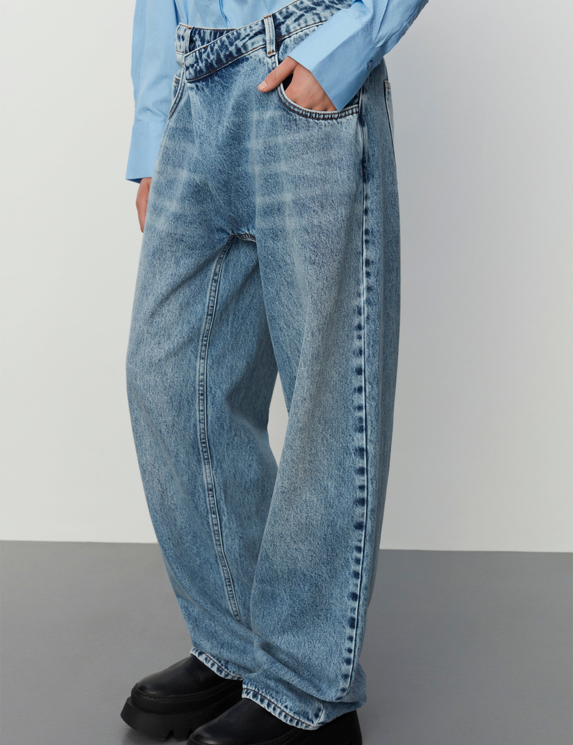 2NDDAY 2ND Fennec TT - Ocean Blue Denim Jeans D022 Light Blue