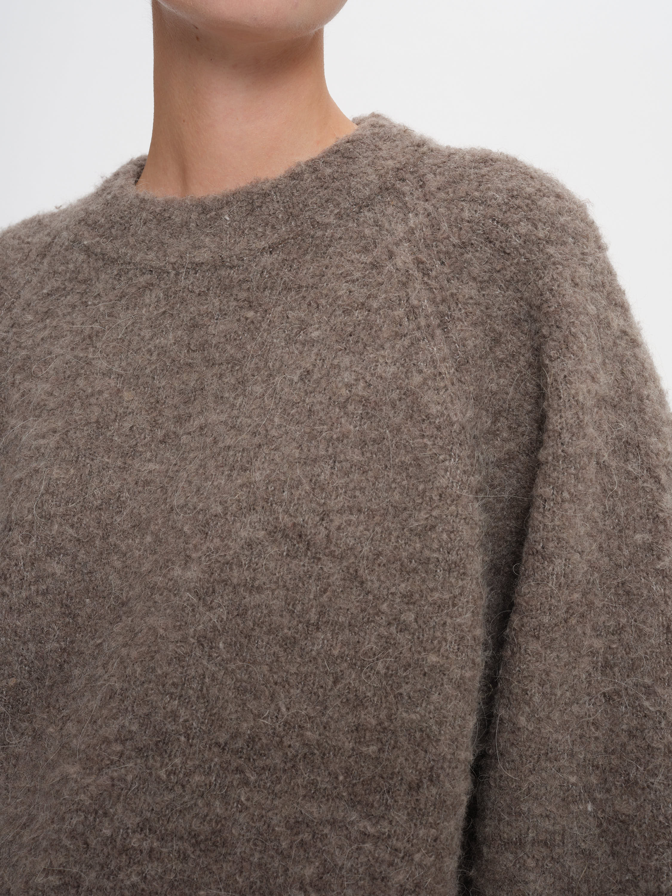 2NDDAY 2ND Garnet - Curly Knit Pullover 181112 Walnut