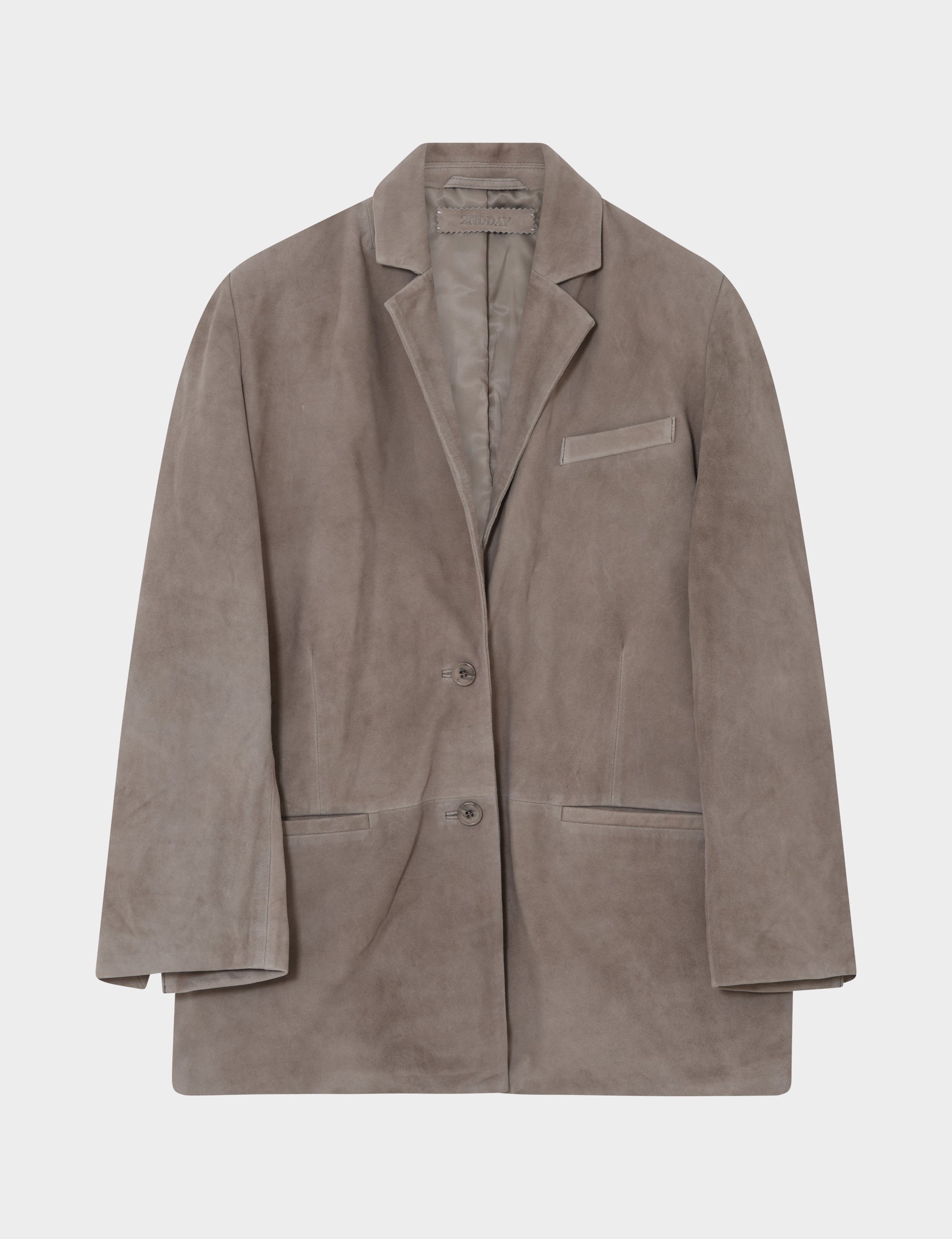 2NDDAY 2ND Harrum - Suede Jackets 170808 Taupe Gray