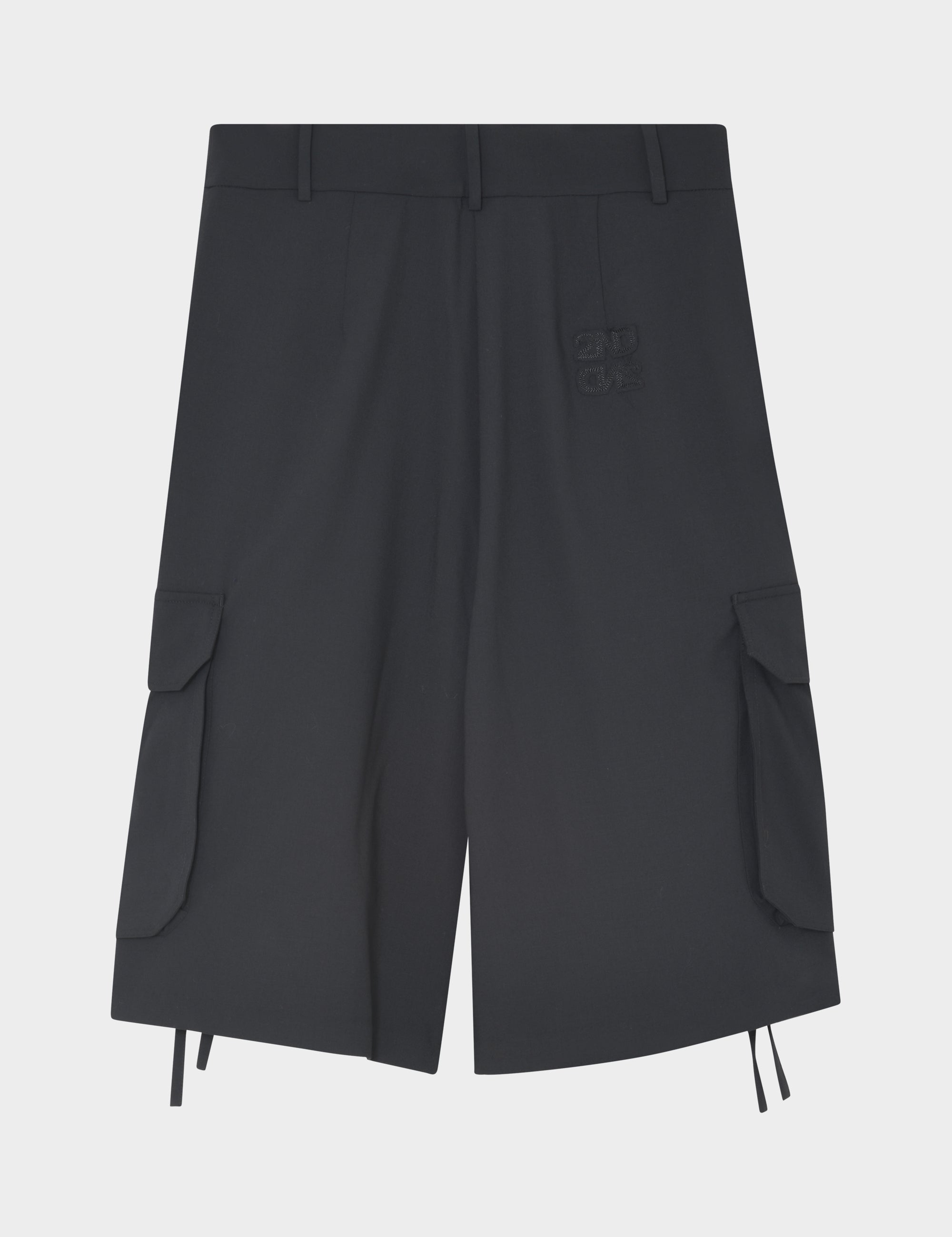 2NDDAY 2ND Hattori - Melange Suiting - Shorts Shorts 190303 Black