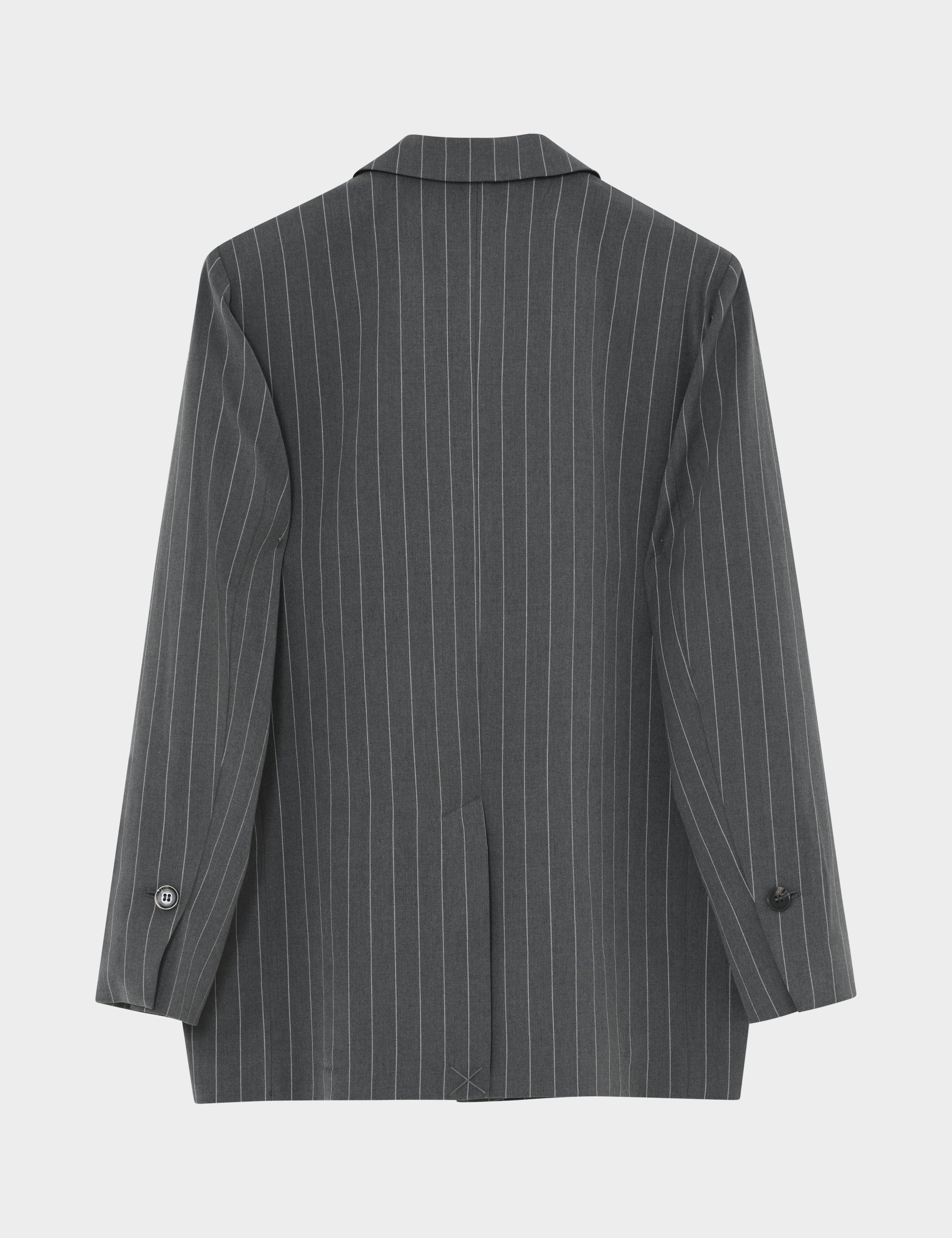 2NDDAY 2ND Horren - Dry Pinstripe Blazer 171115 PETRIFIED OAK