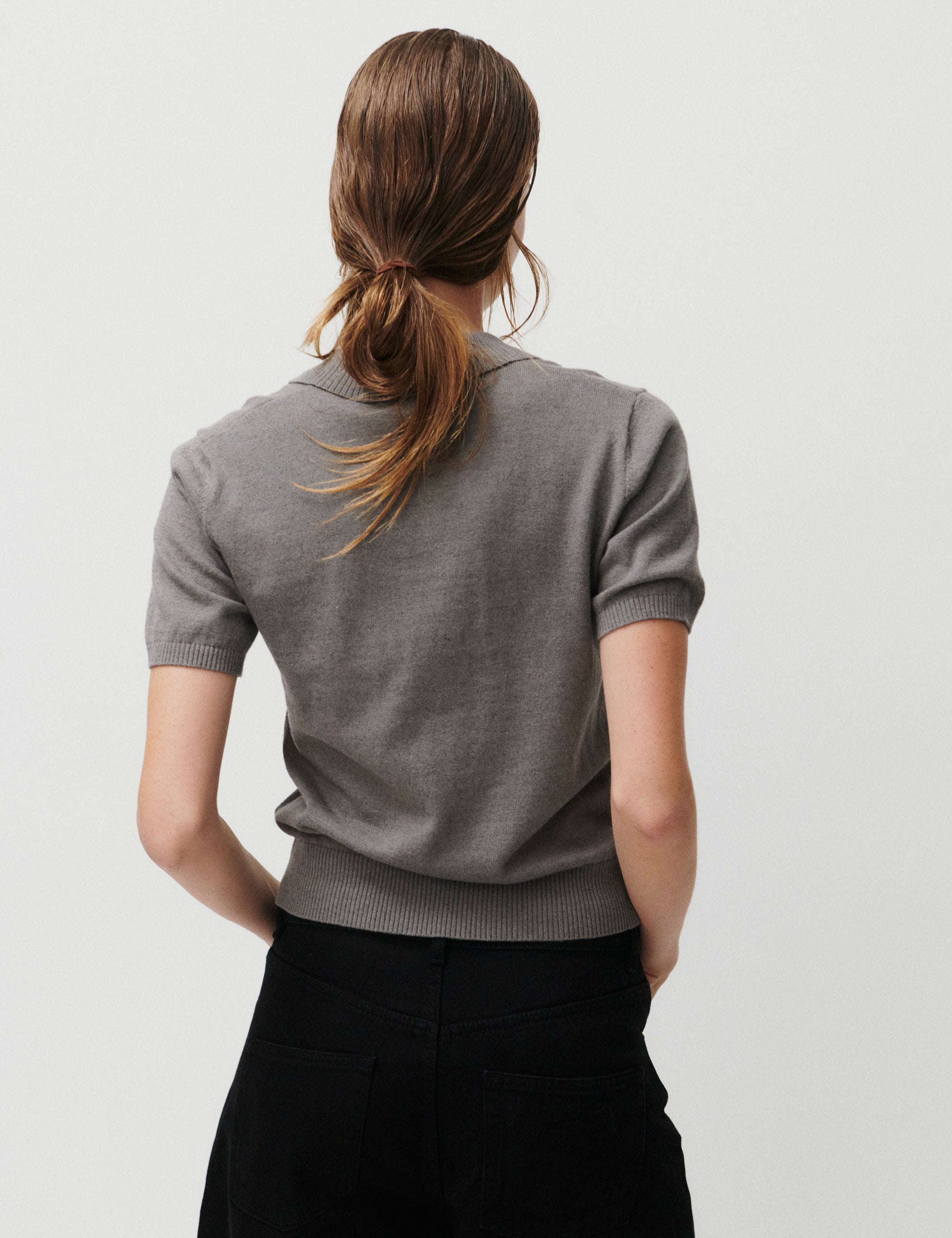 2NDDAY 2ND Jean - Soft Wool Blend Tops & T-Shirts 180403 Dark Gull Gray