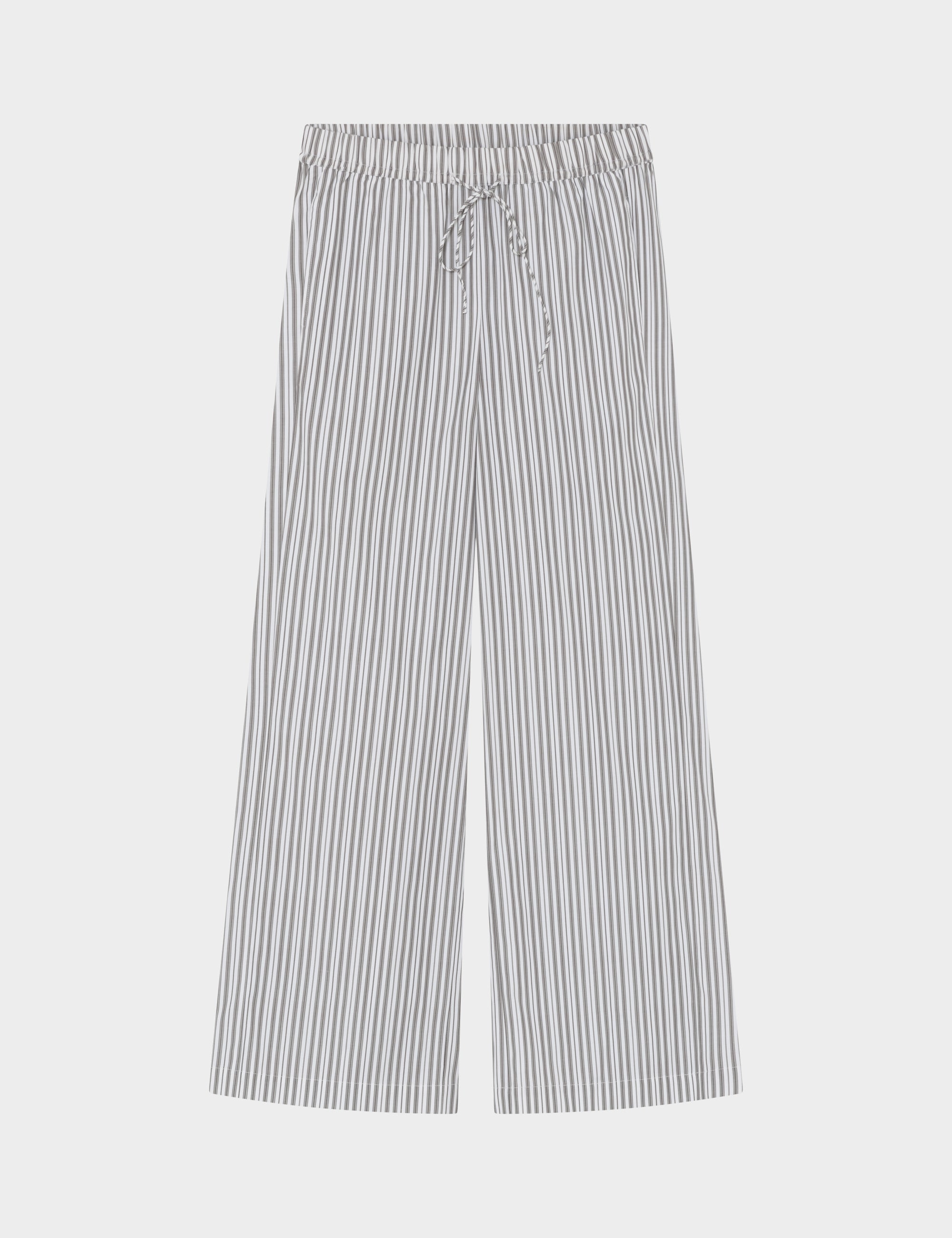 2NDDAY 2ND Jimmis - Cotton Stripes Pants 420147 Walnut Stripe