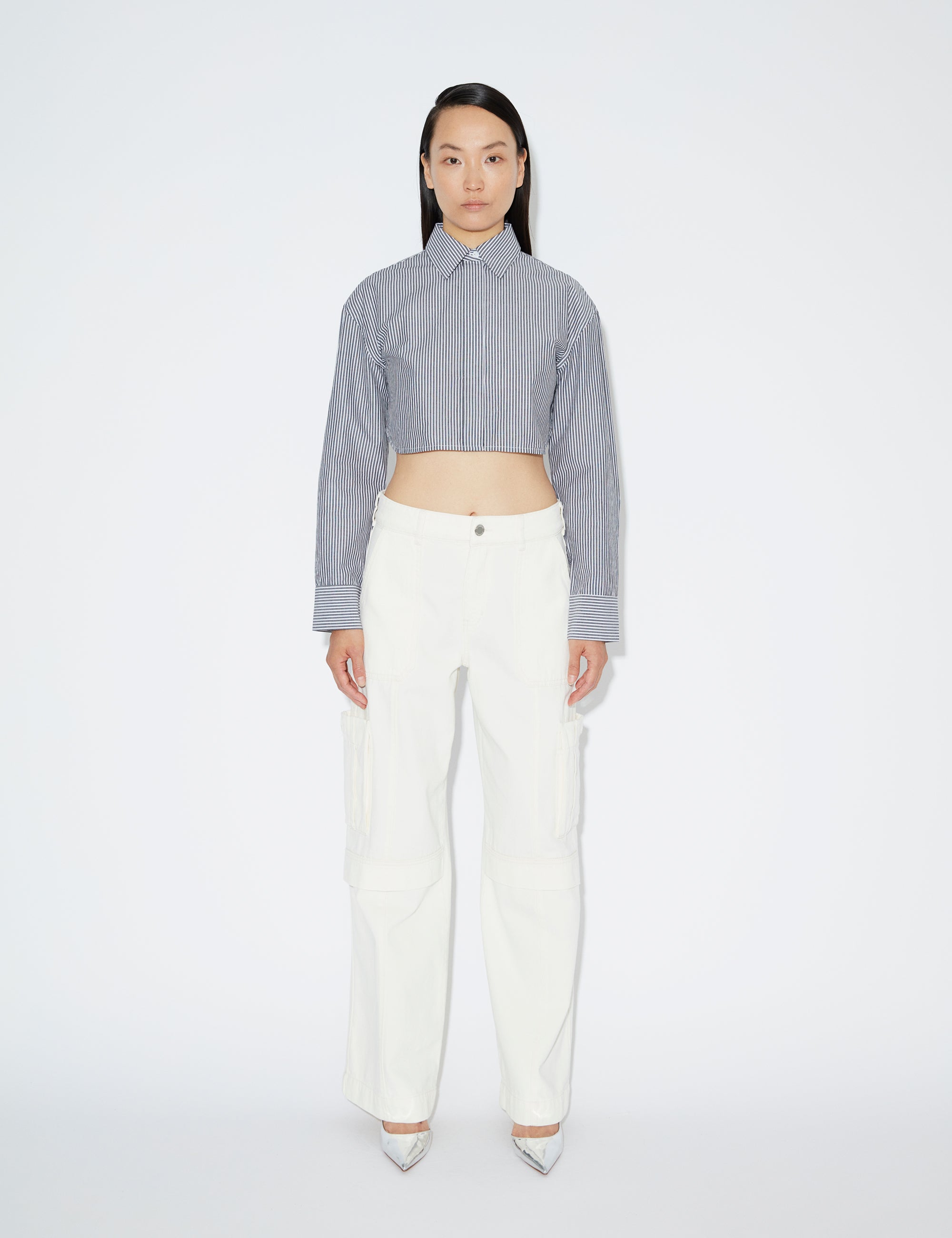 2NDDAY 2ND Josh - Daily Lines Shirts & Blouses 420119 Soft Stripe Anthracite