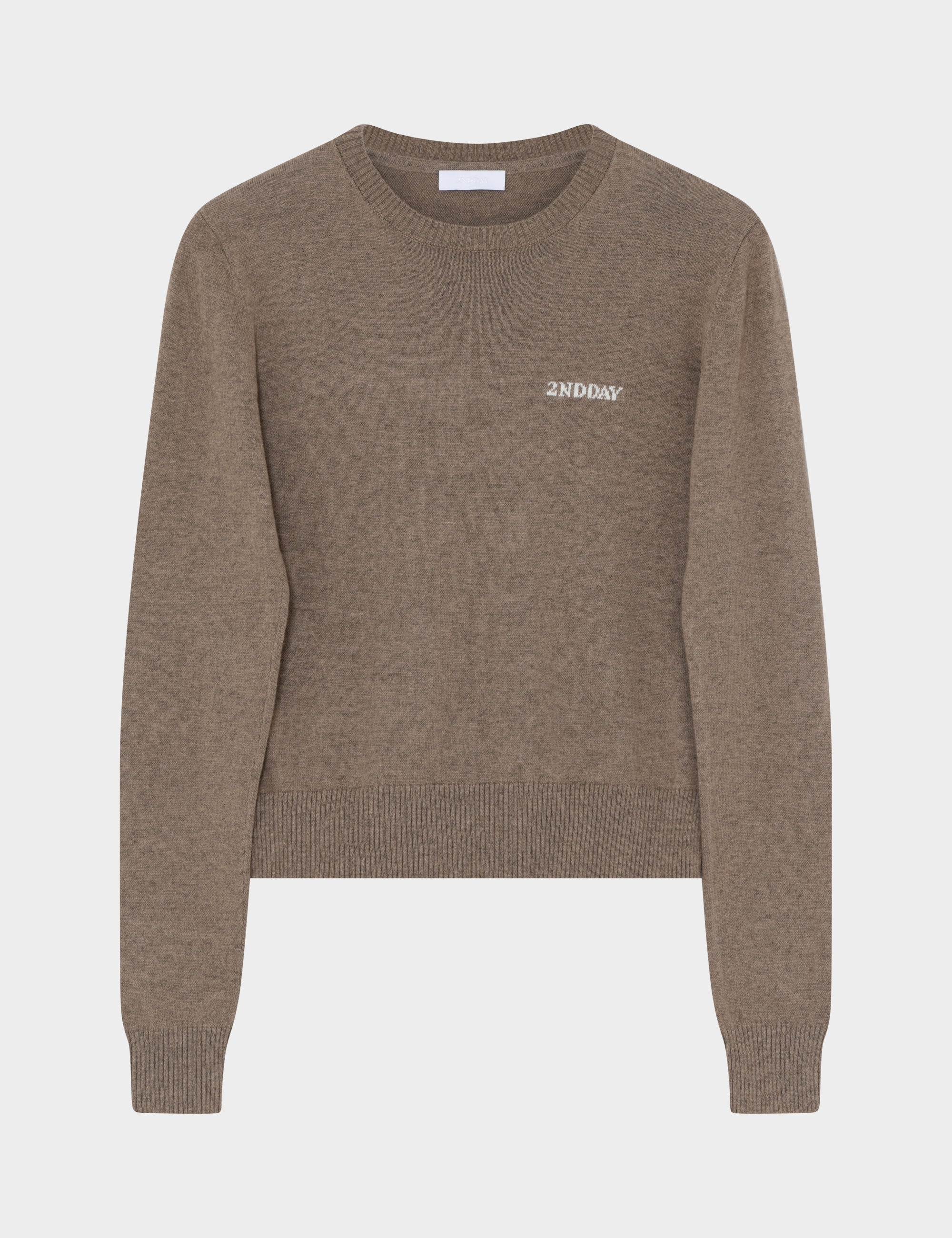 2NDDAY 2ND Lance - Soft Wool Blend Pullover 171310 Timber Wolf