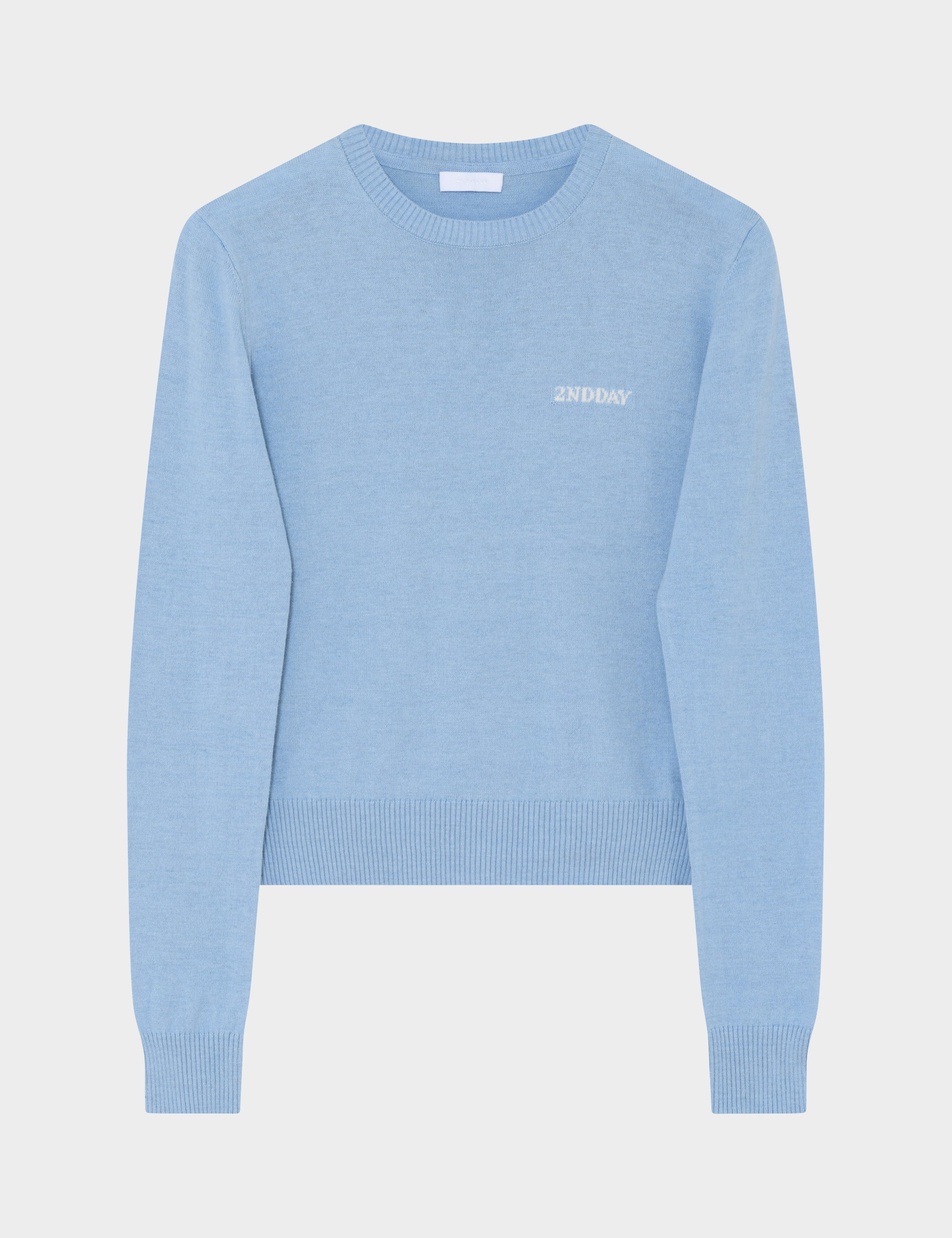 2NDDAY 2ND Lance - Soft Wool Blend Pullover 4038 Powder Blue