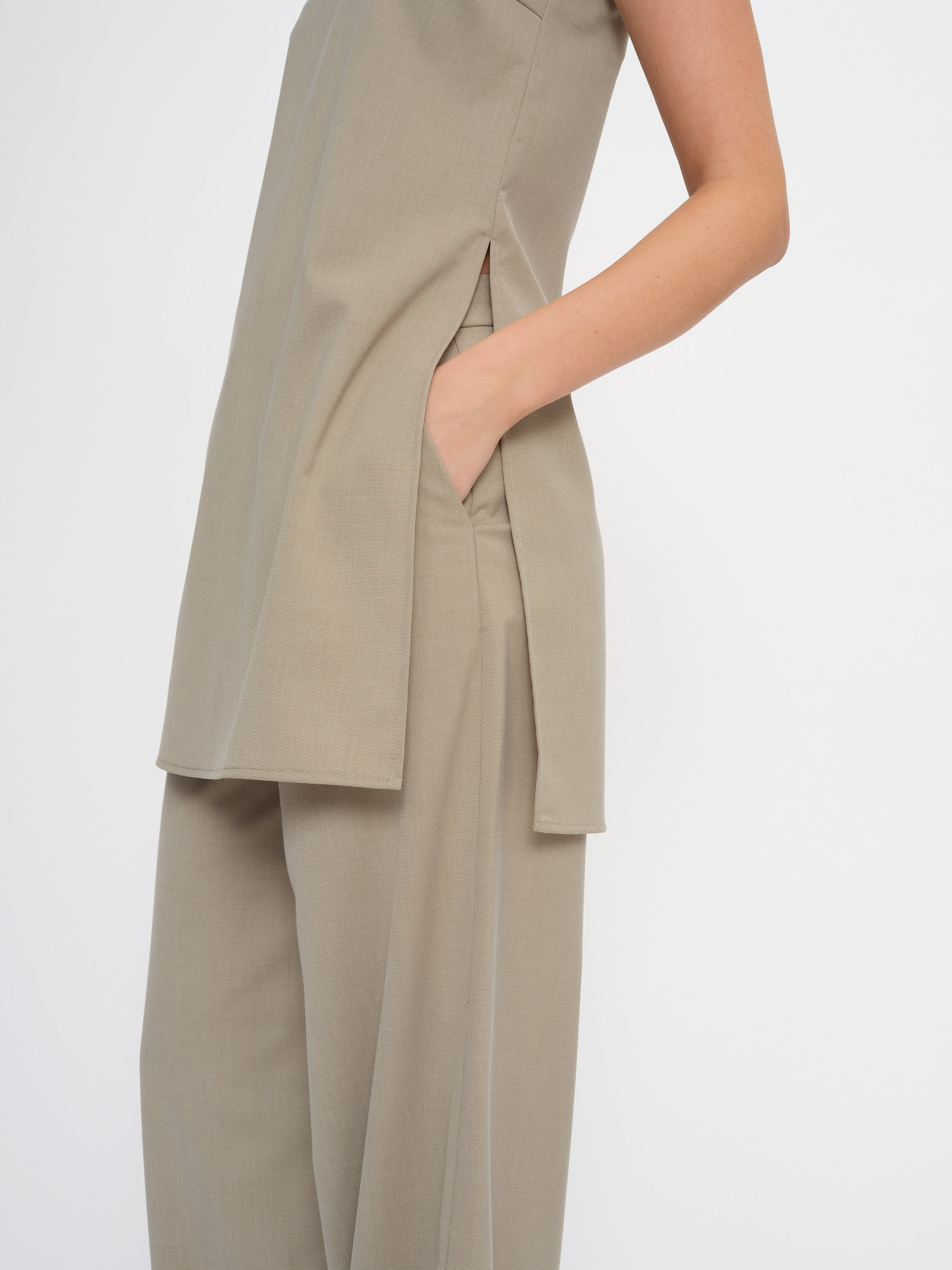 2NDDAY 2ND Leticio - Grainy suiting Shirts & Blouses 181112 Walnut