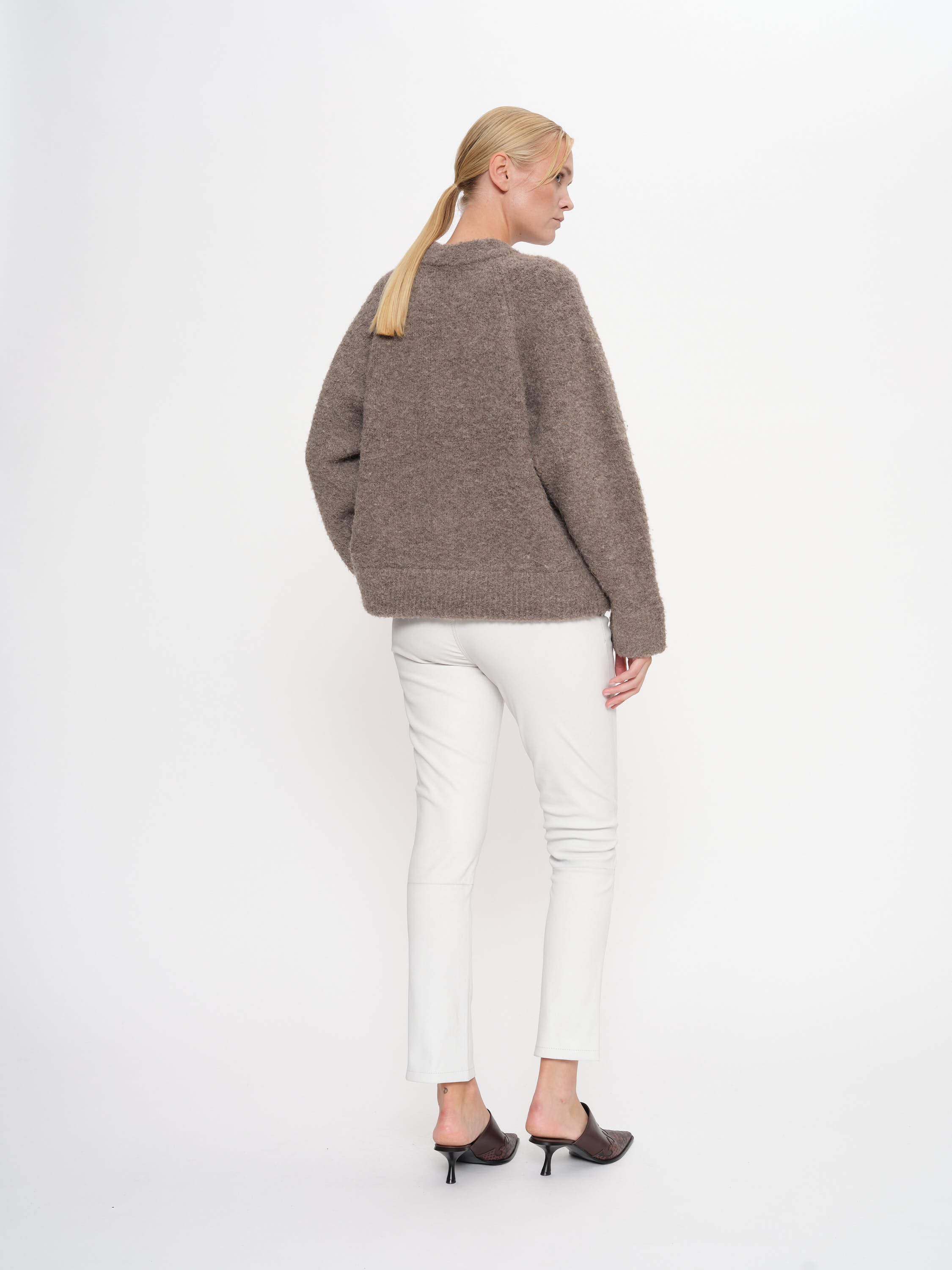 2NDDAY 2ND Leya - Refined Stretch Leather Pants 111001 WHITE ALYSSUM