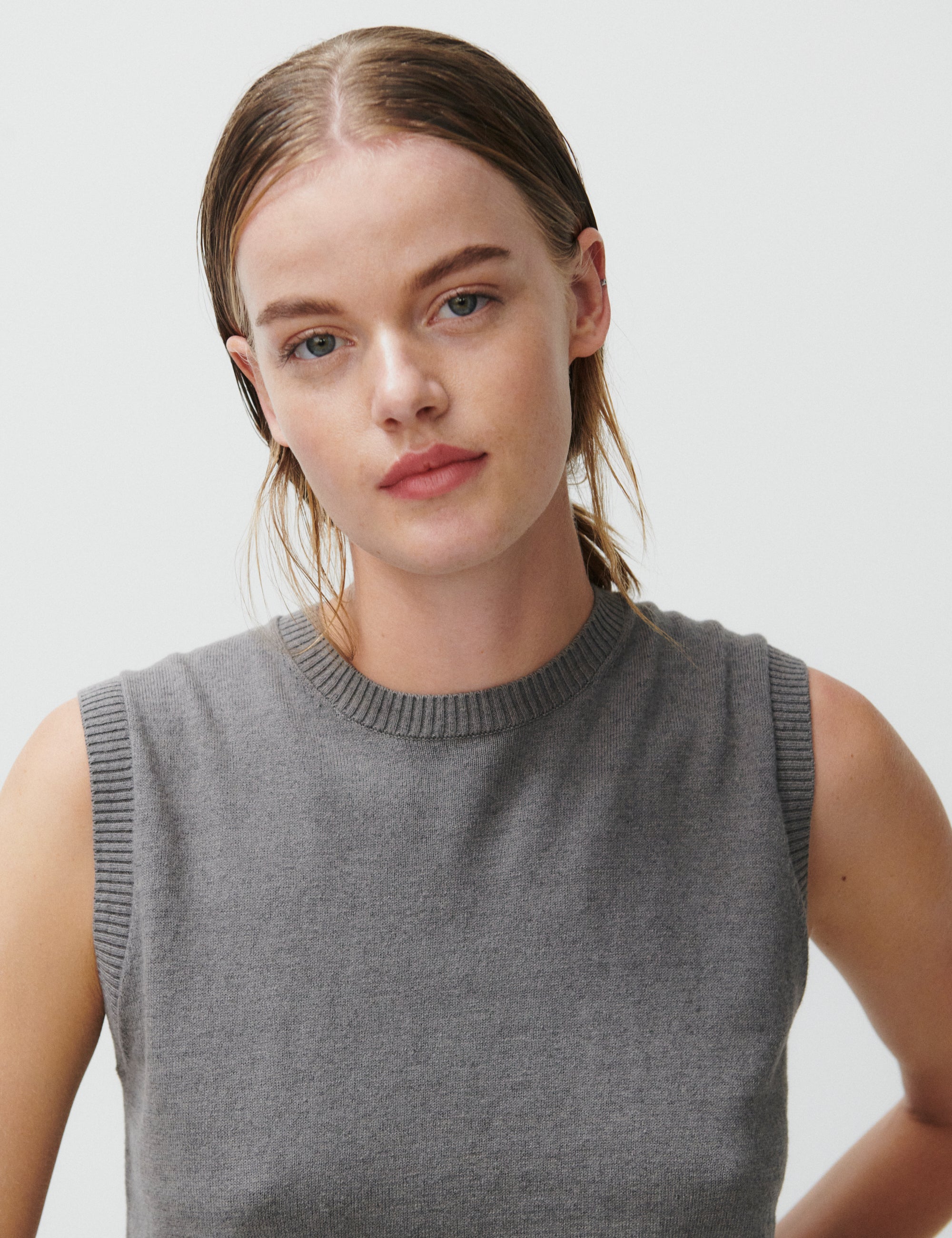 2NDDAY 2ND Llyas - Soft wool Blend Pullover 180403 Dark Gull Gray