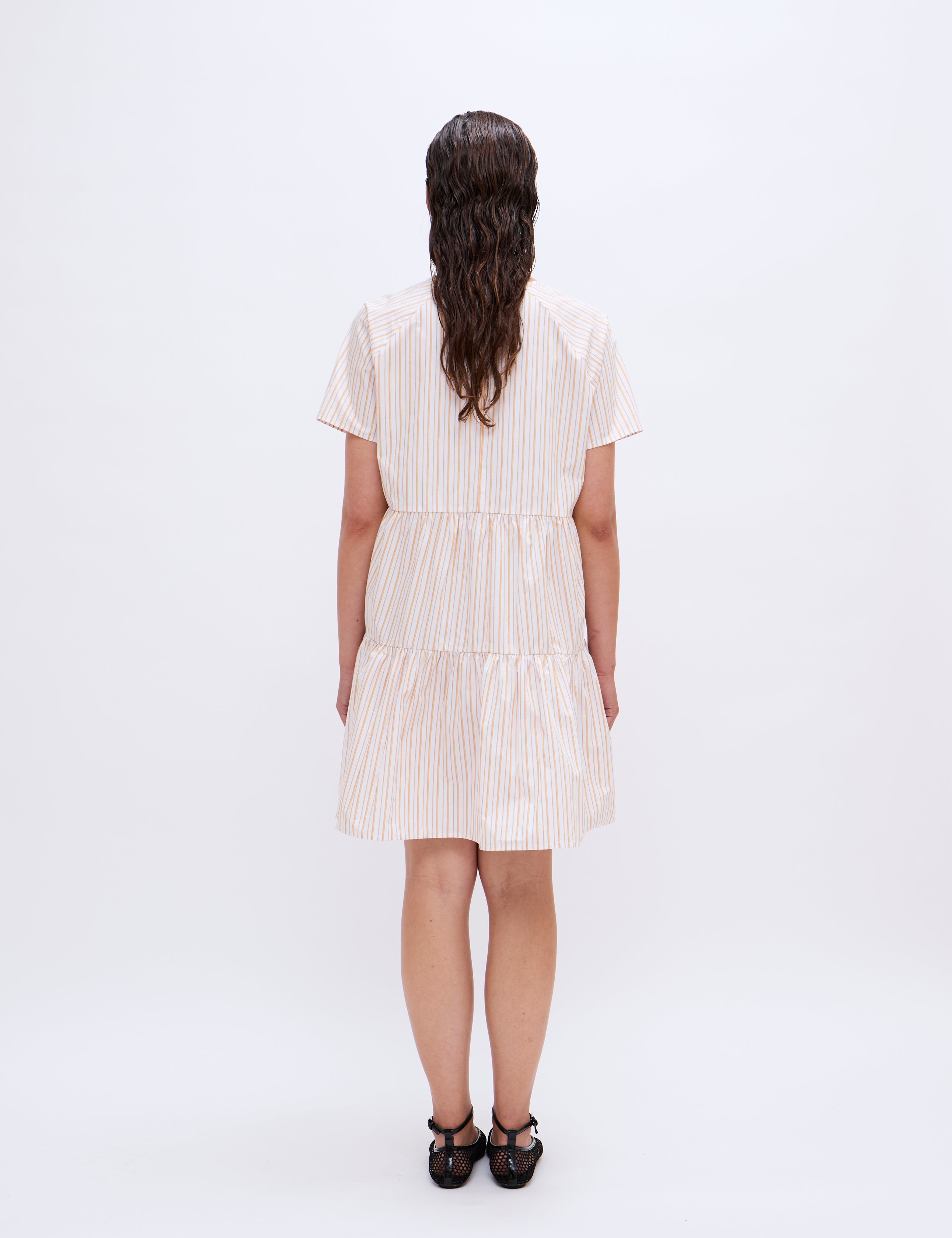2NDDAY 2ND Loretta - Cotton Stripes Dress 420143 Saffron Stripe