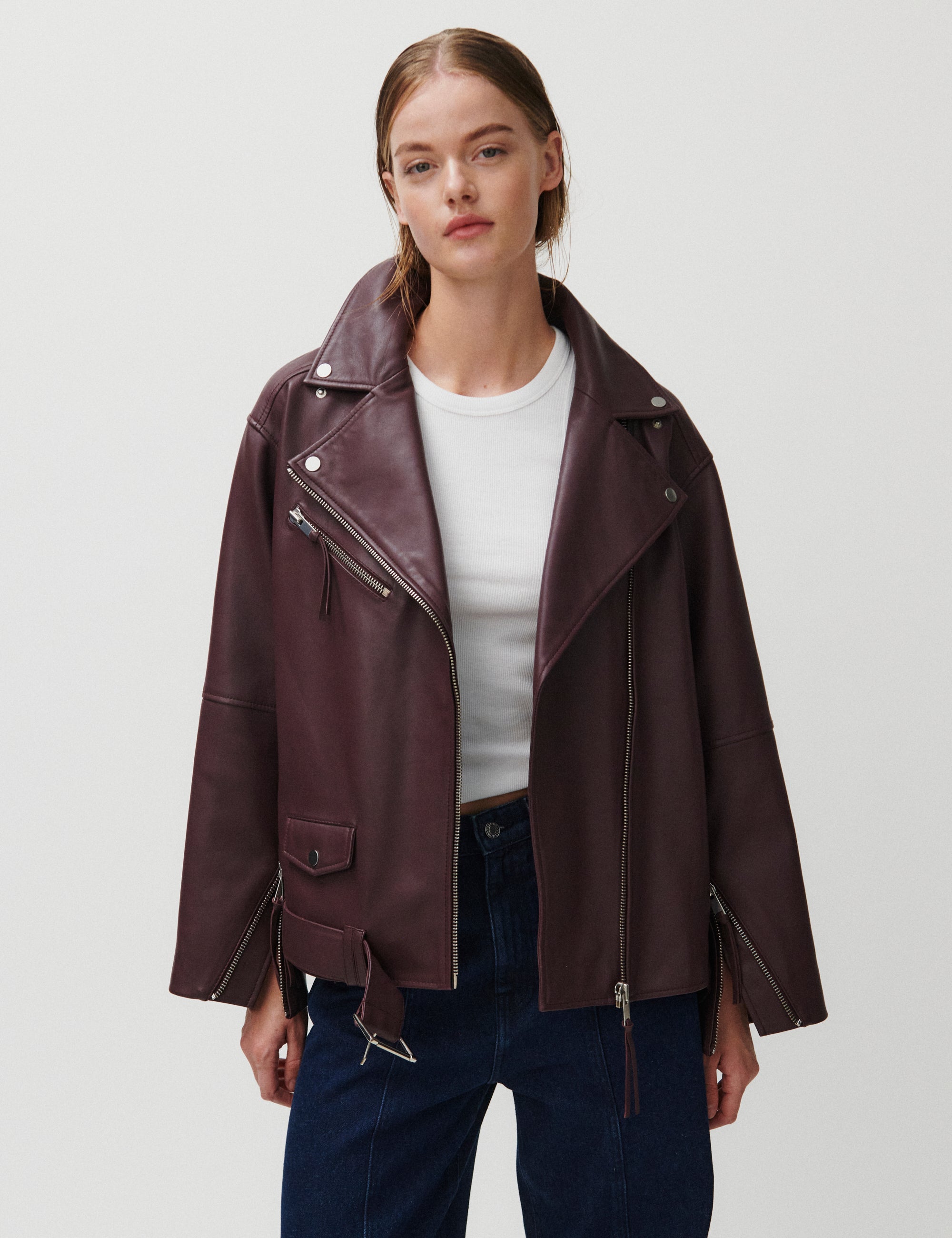 2NDDAY 2ND Lotus - Fine Leather Jackets 09016 Catawba Grape