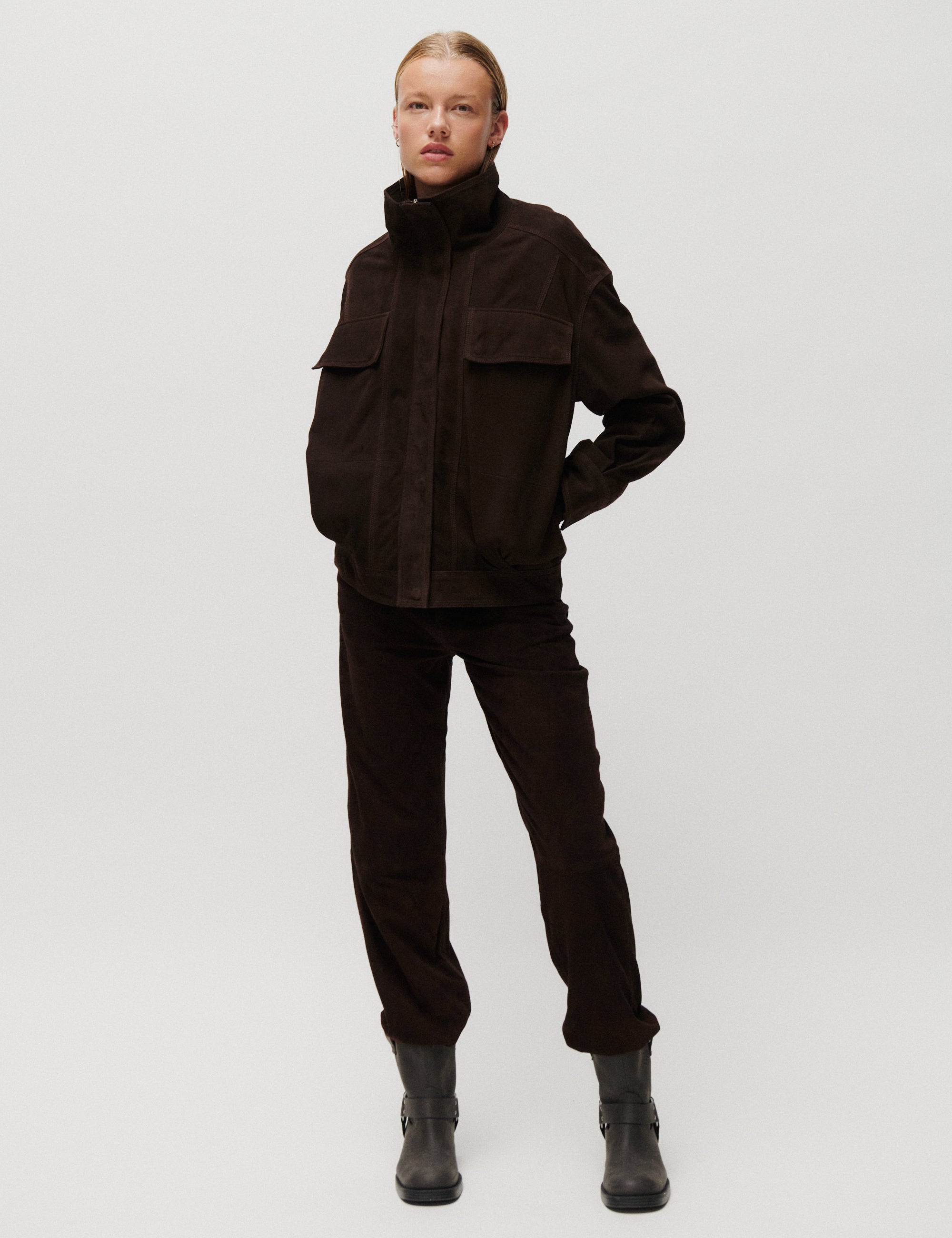 2NDDAY 2ND Maluma - Suede Feel - Jacket Jacket 191016 JAVA
