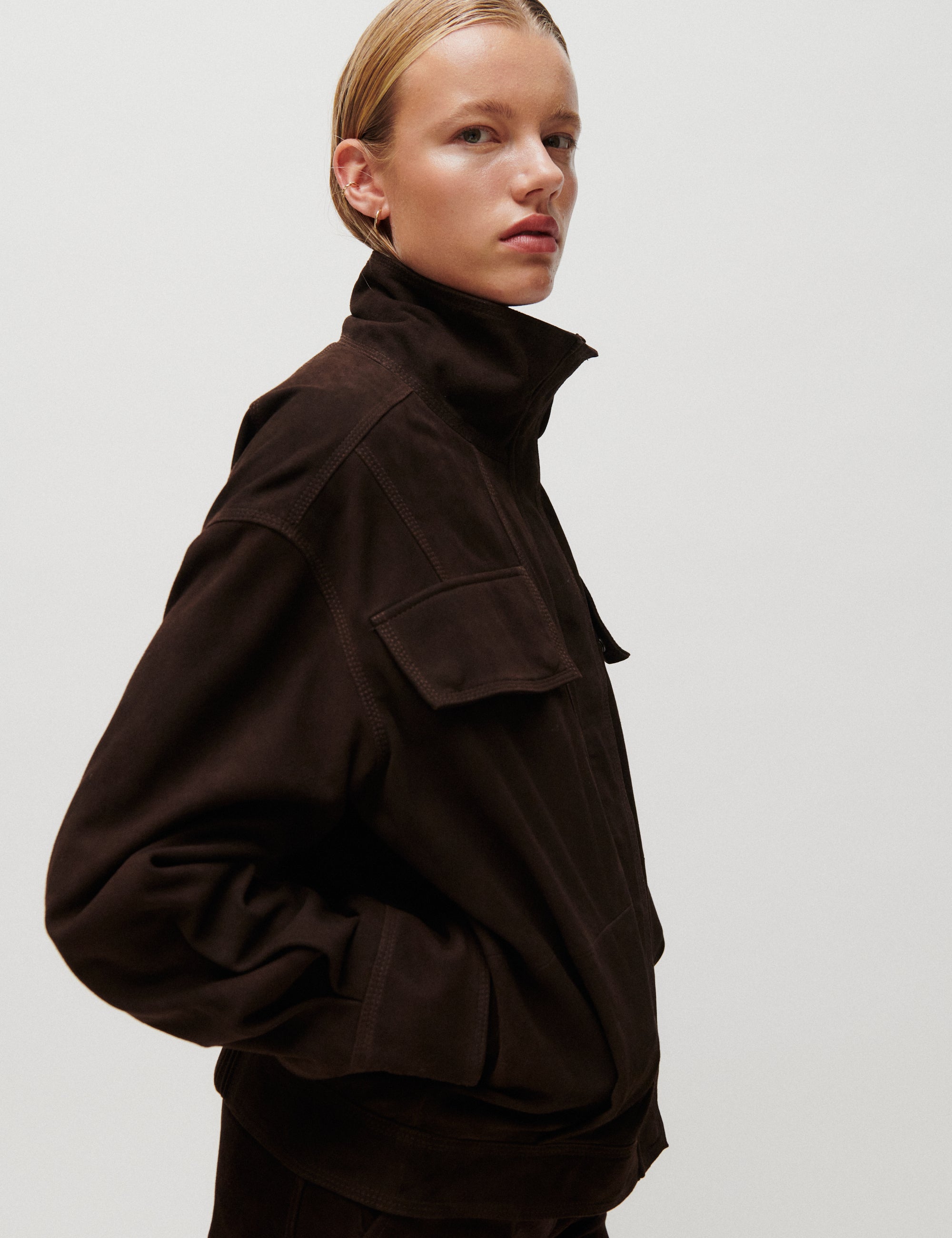 2NDDAY 2ND Maluma - Suede Feel - Jacket Jacket 191016 JAVA