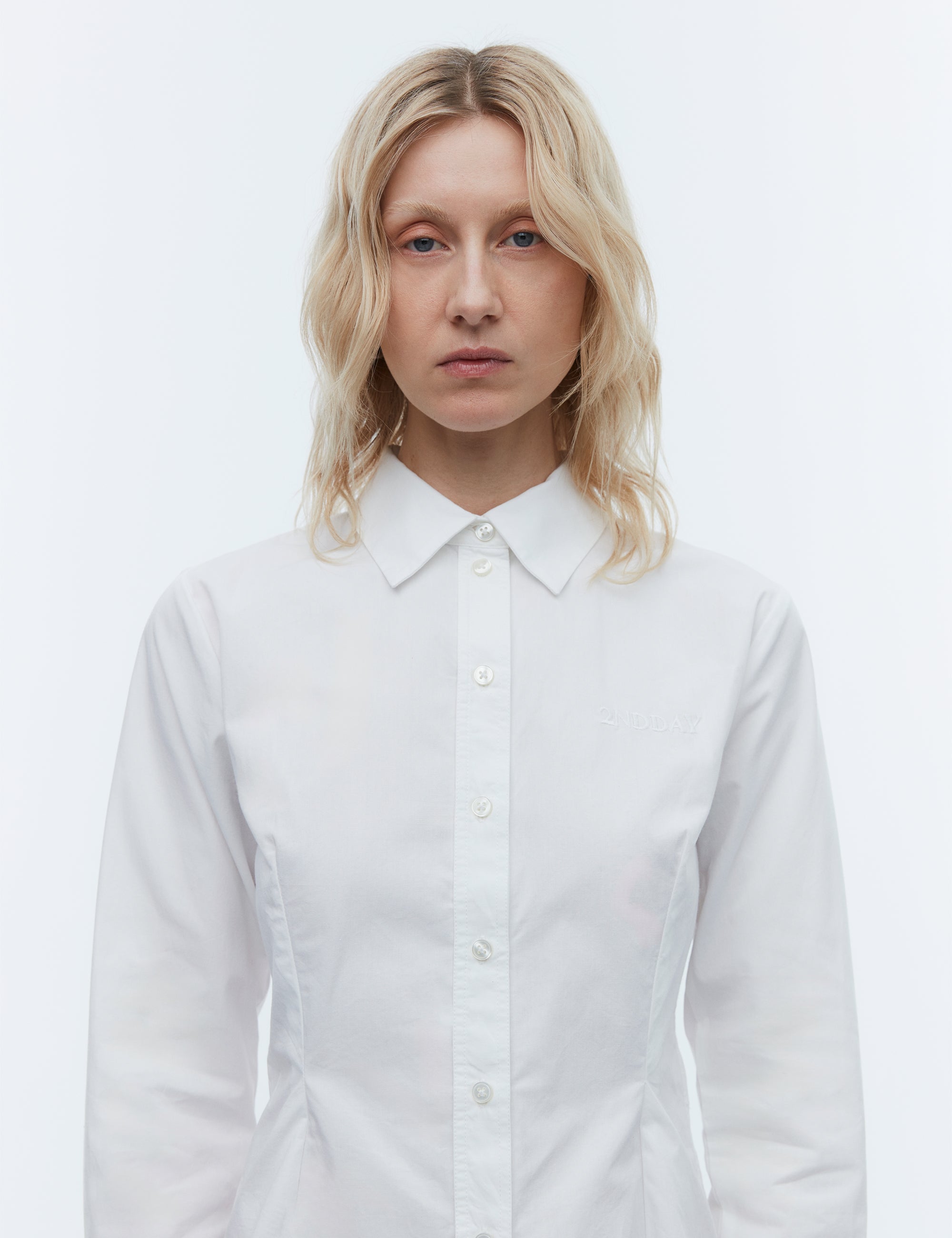 2NDDAY 2ND Mariana TT - Crispy Poplin Shirts & Blouses 110601 BRIGHT WHITE