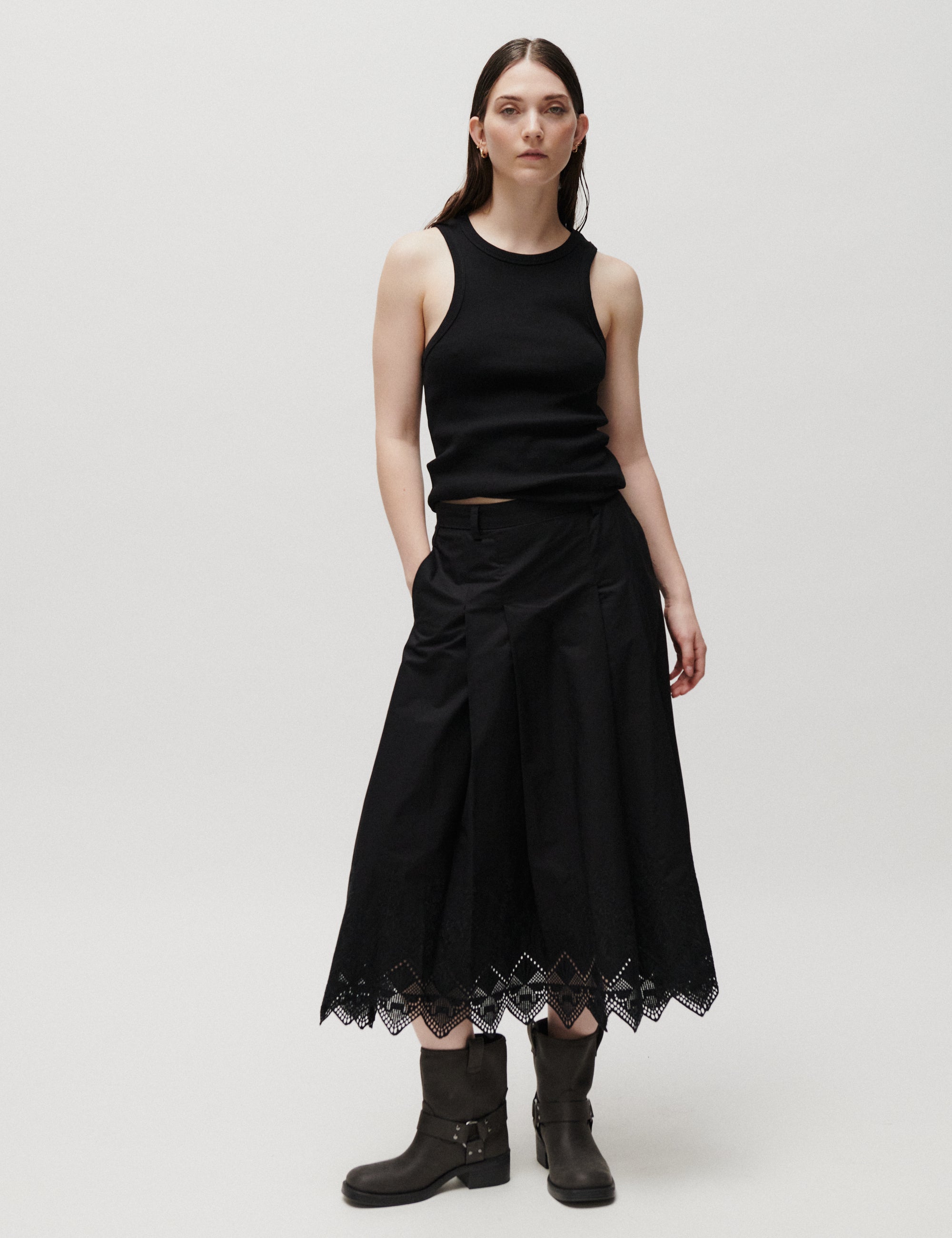 2NDDAY 2ND Matilda - Dreamy Poplin - Skirt Skirt 190303 Black