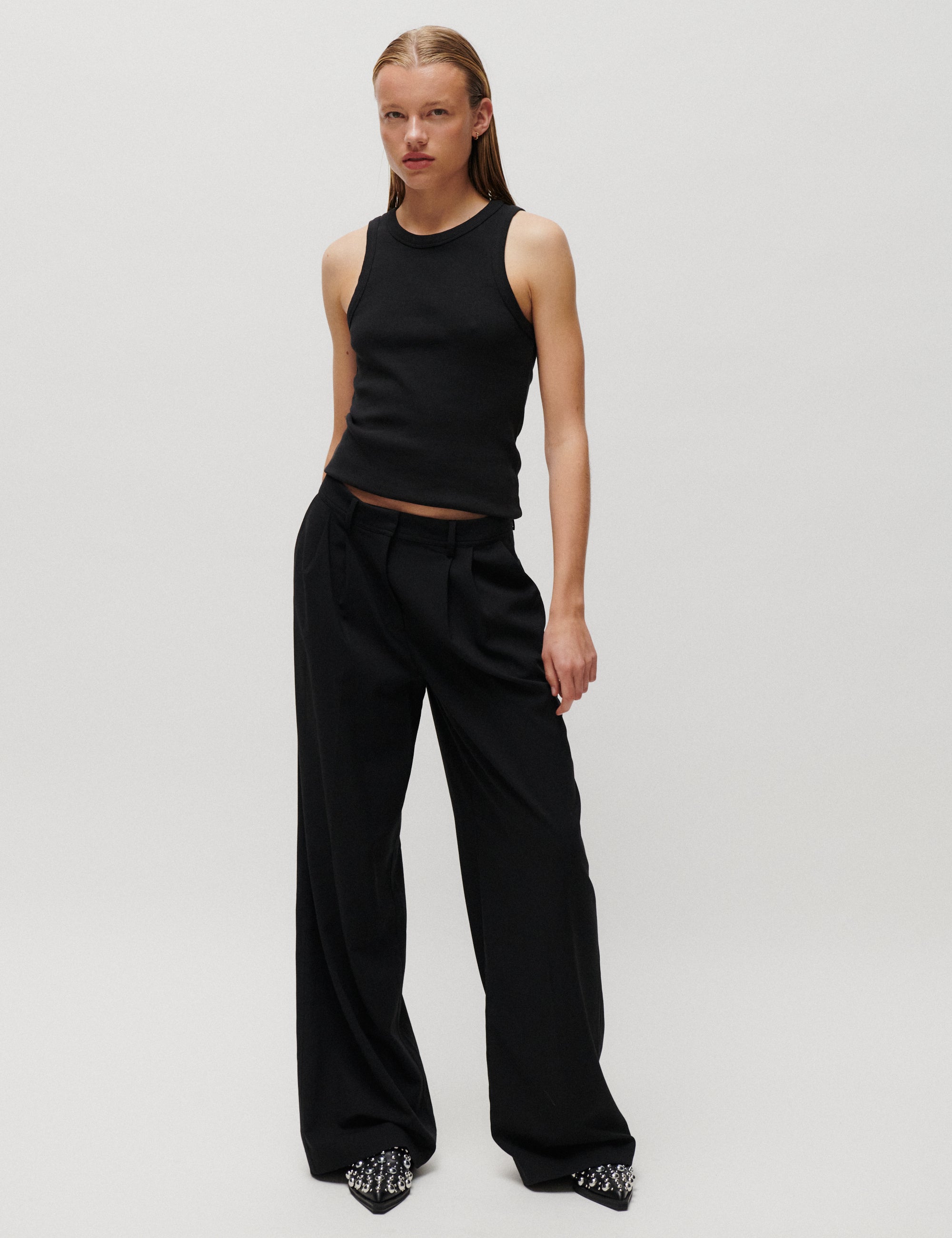 2NDDAY 2ND Mille - Melange Suiting - Pants Pants 190303 Black