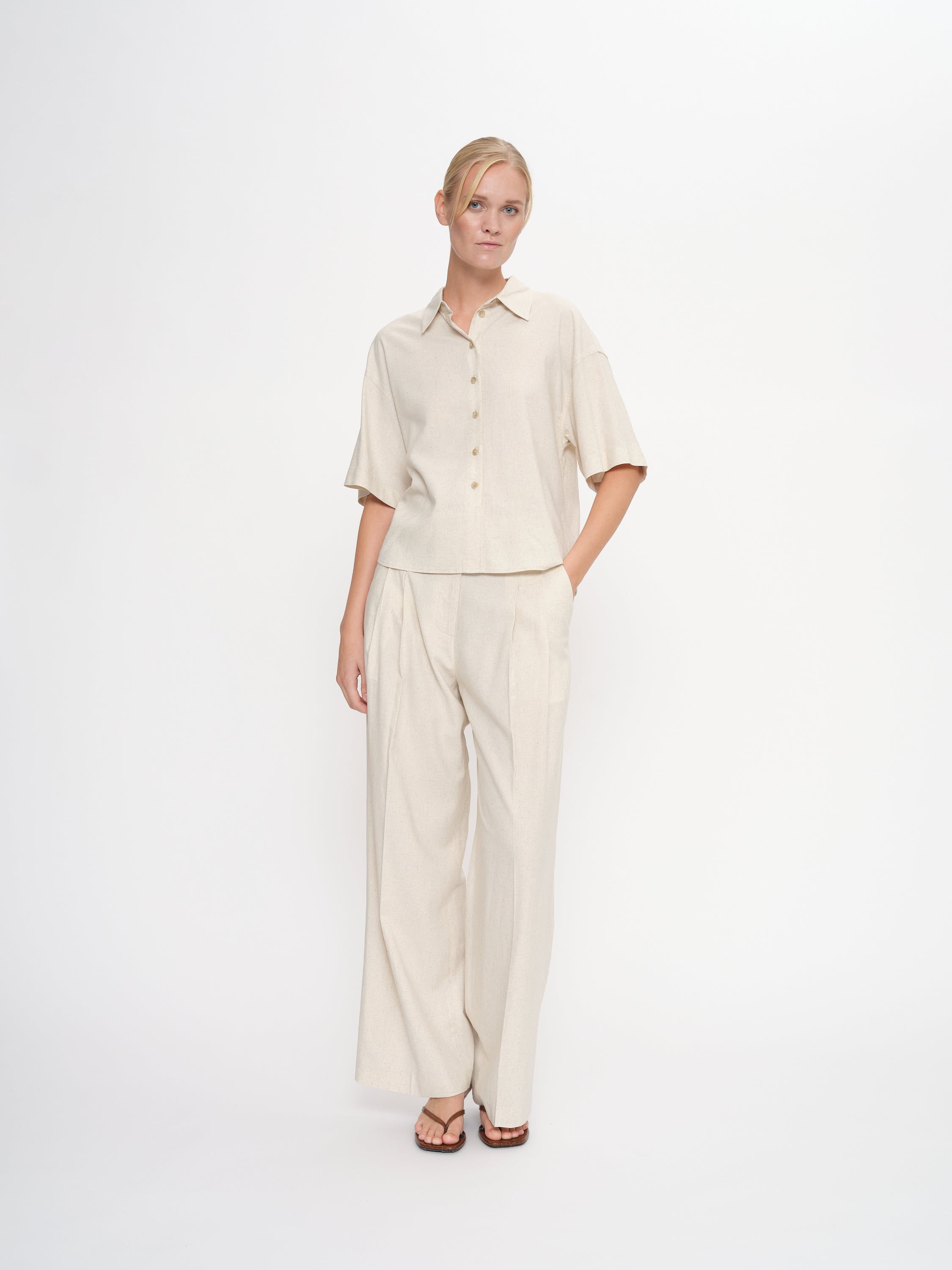 2NDDAY 2ND Mylos - Linen Pants 130000 Moonbean