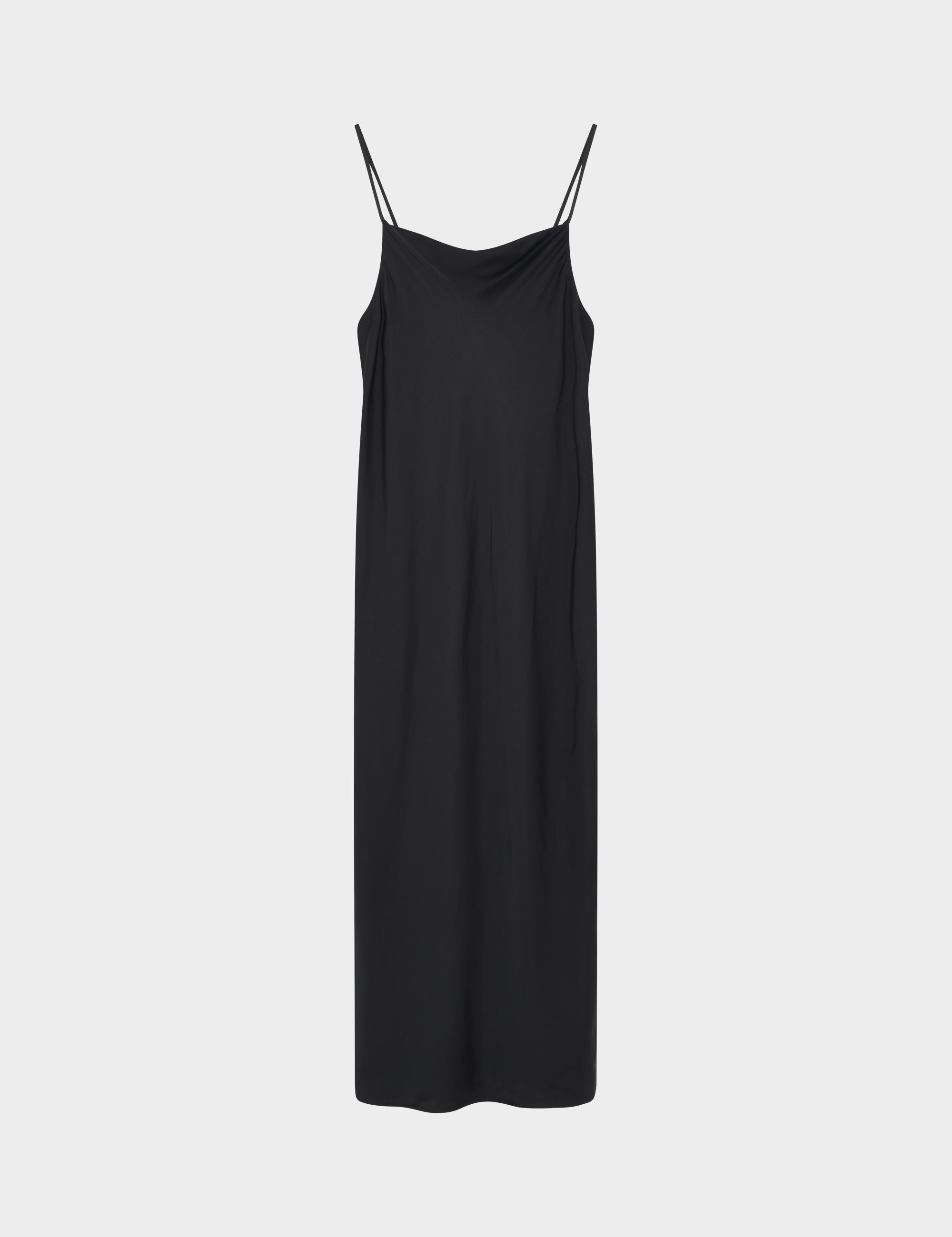 2NDDAY 2ND Odile TT - Fluid Satin Dress 194008 Meteorite (Black)