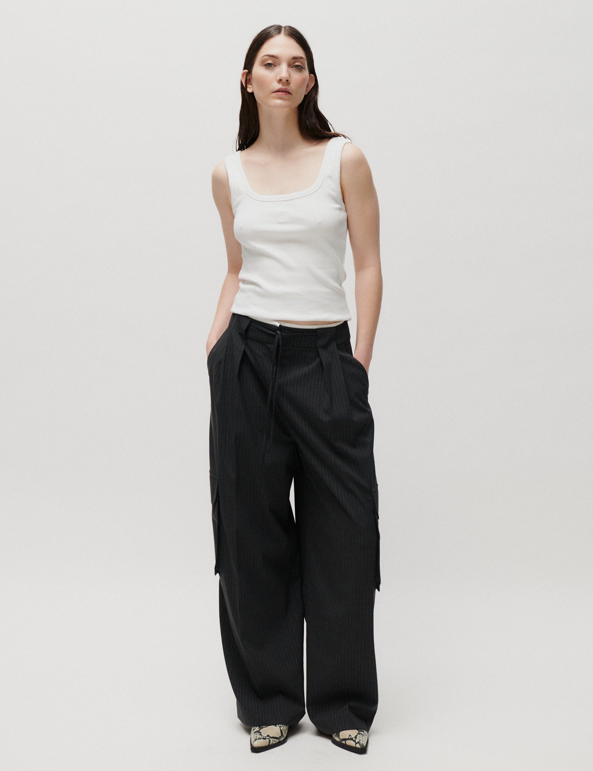 2NDDAY 2ND Orenia - Yarn Dye Suiting - Pants Pants 194205 Phantom
