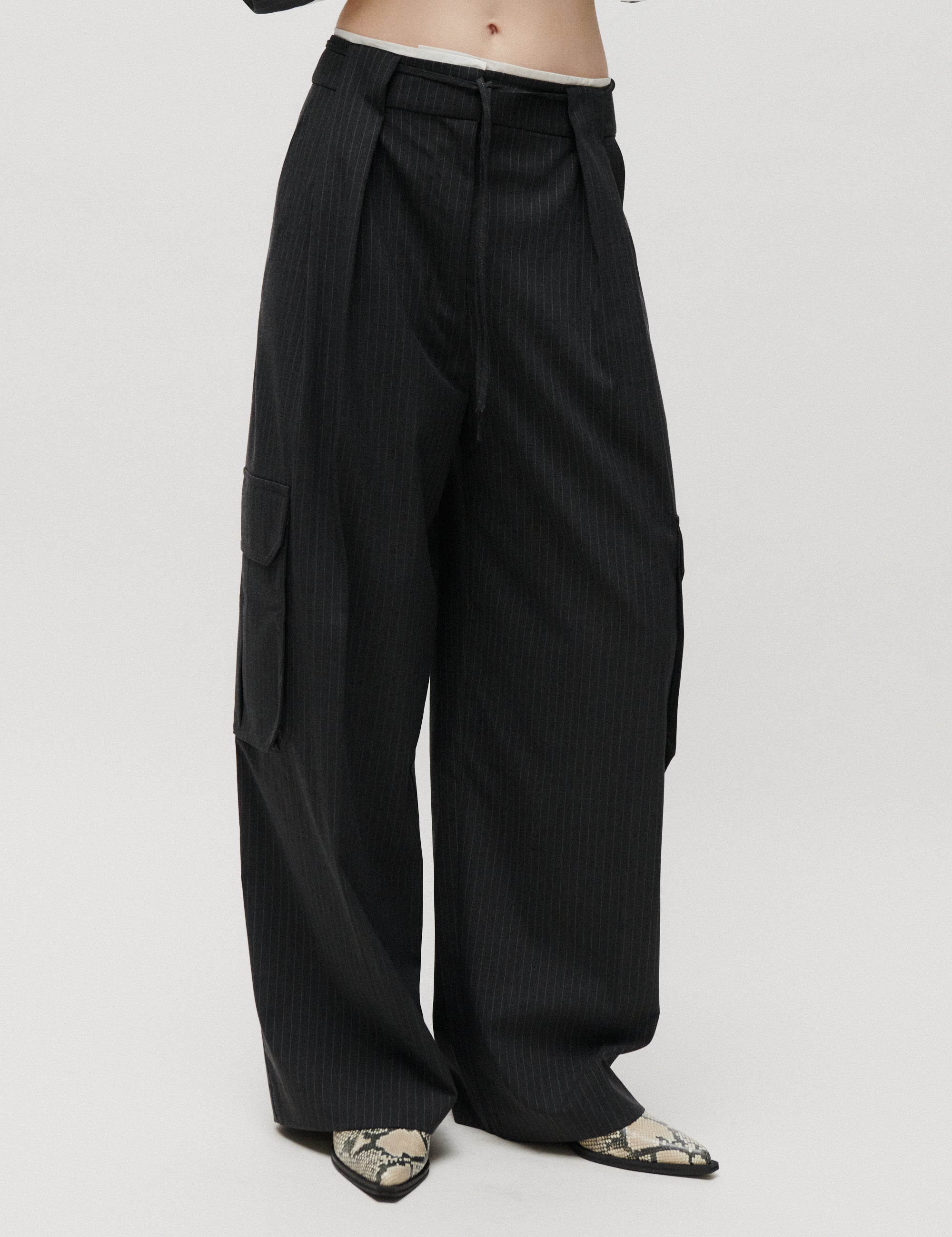 2NDDAY 2ND Orenia - Yarn Dye Suiting - Pants Pants 194205 Phantom