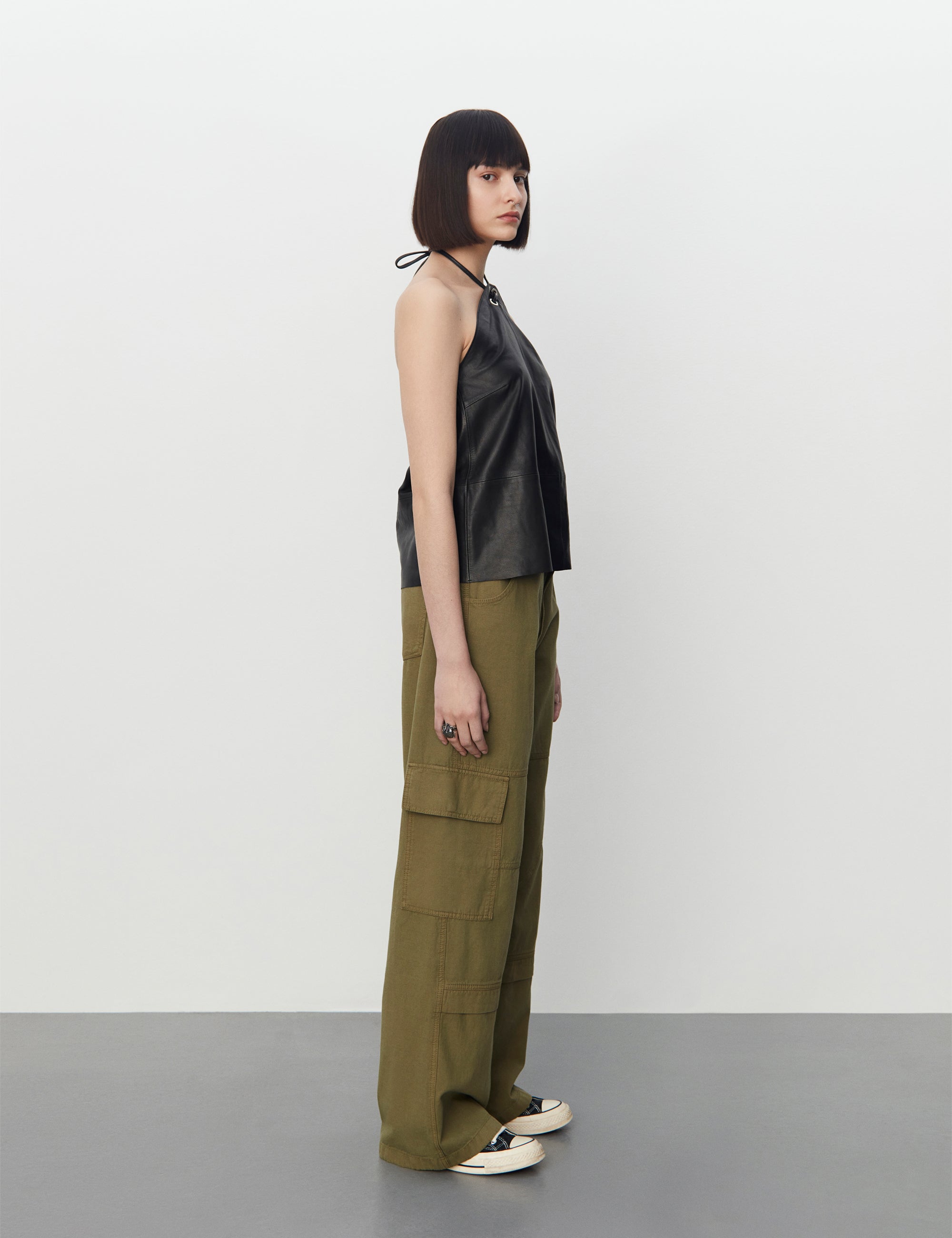 2NDDAY 2ND Rif - Daily Leather Tops & T-Shirts 194008 Meteorite (Black)