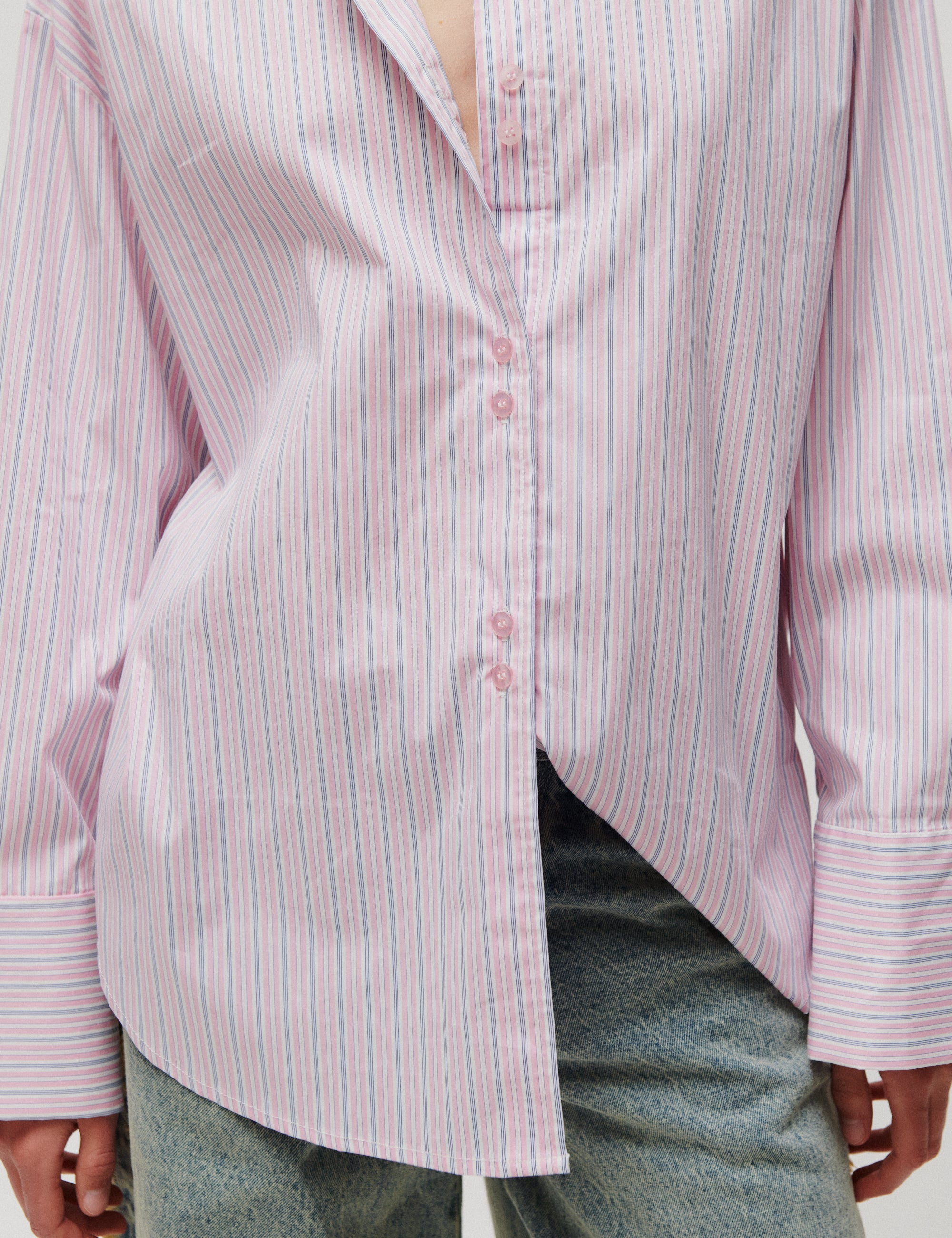 2NDDAY 2ND Rue - Fall Shirting - Shirt Shirt 420158 Pink Stripe
