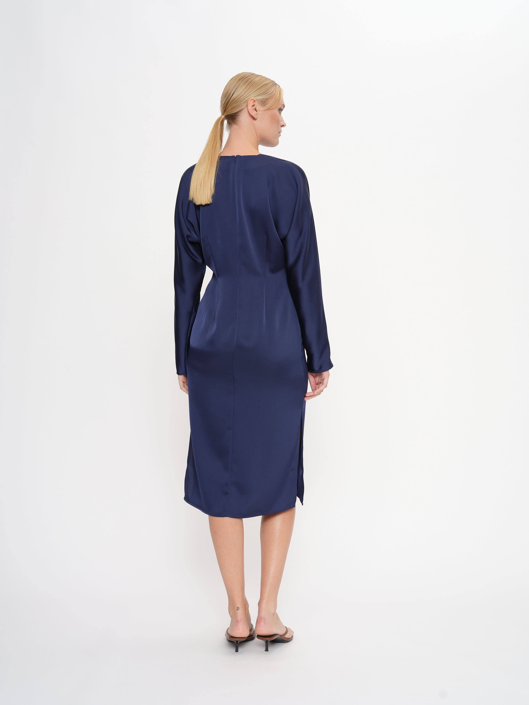 2NDDAY 2ND Sonnis - Heavy Satin Dress 193933 Medieval Blue