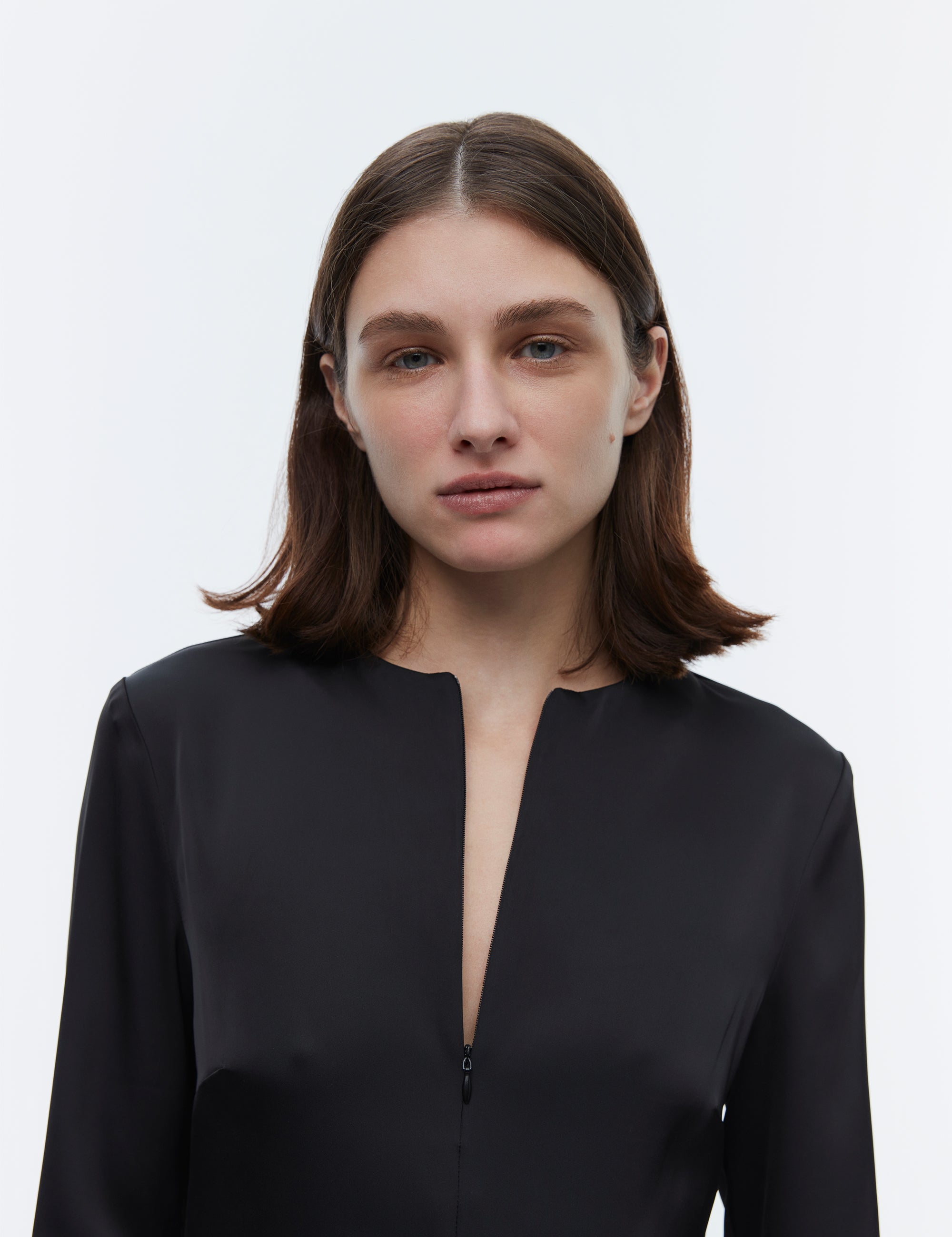 2NDDAY 2ND Sonya - Heavy Satin Dress 194008 Meteorite (Black)