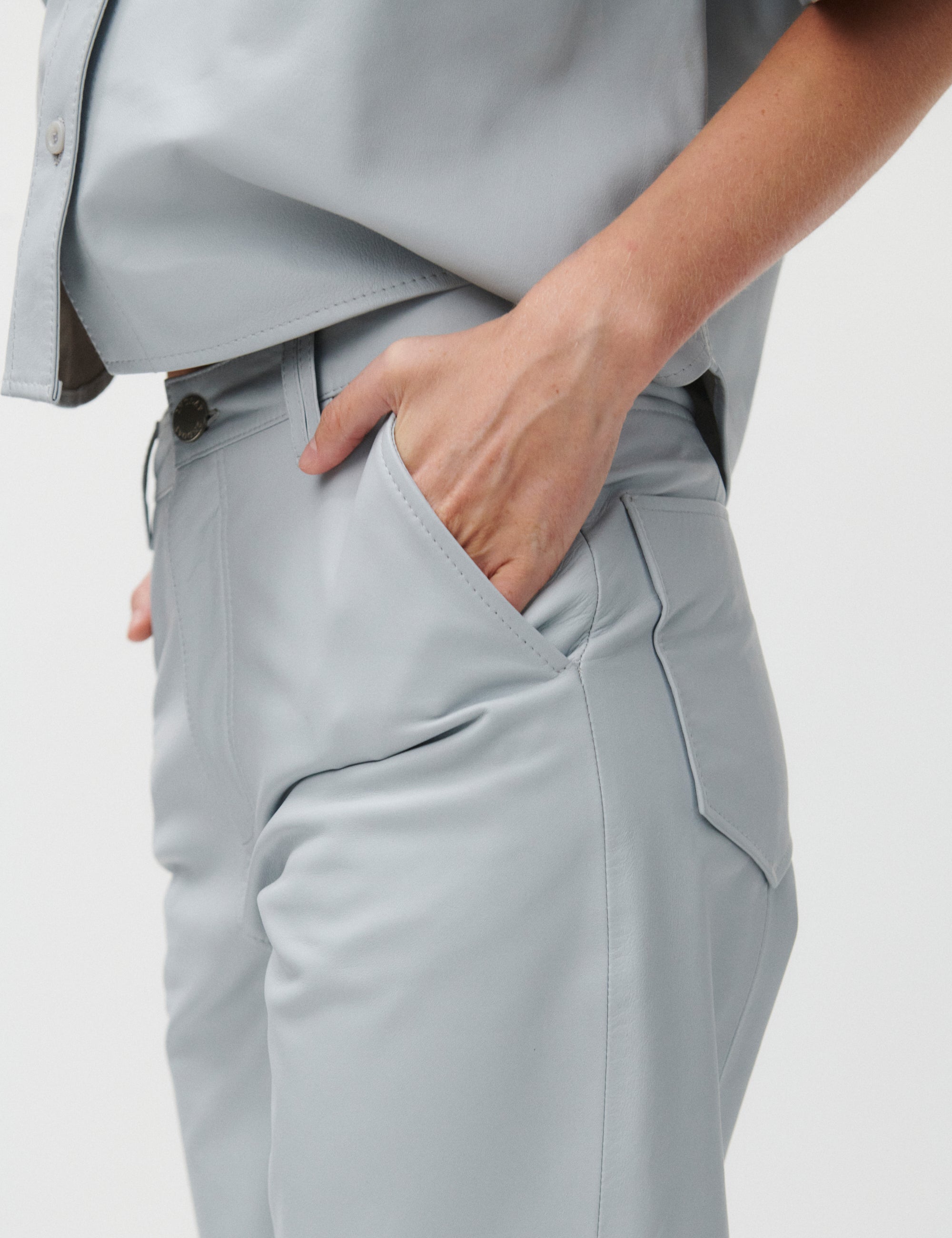 2NDDAY 2ND Toff - Fine leather Pants 154101 High-rise