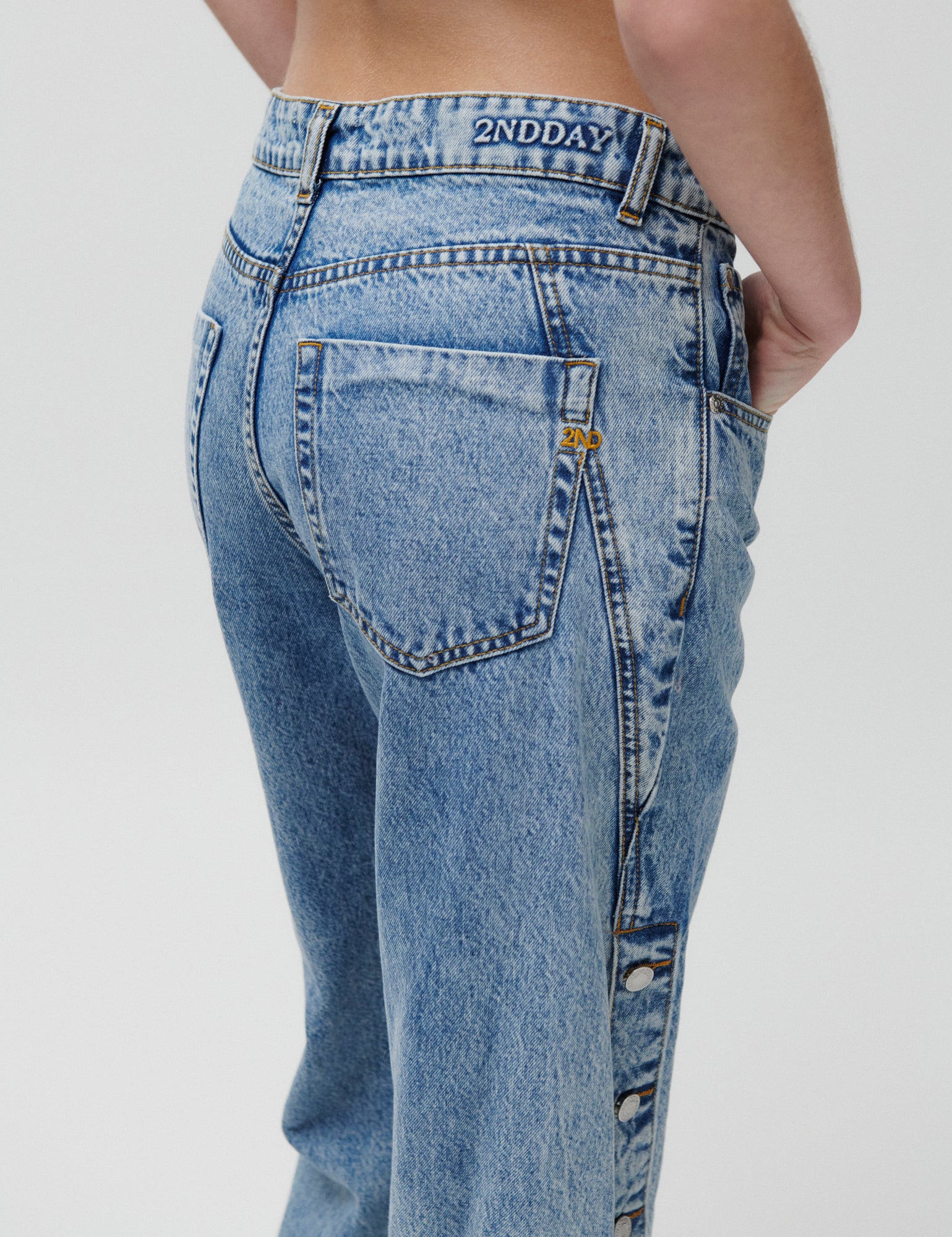 2NDDAY 2ND Tyler - Summer Blue Denim - Jeans Jeans D019 Mid Blue