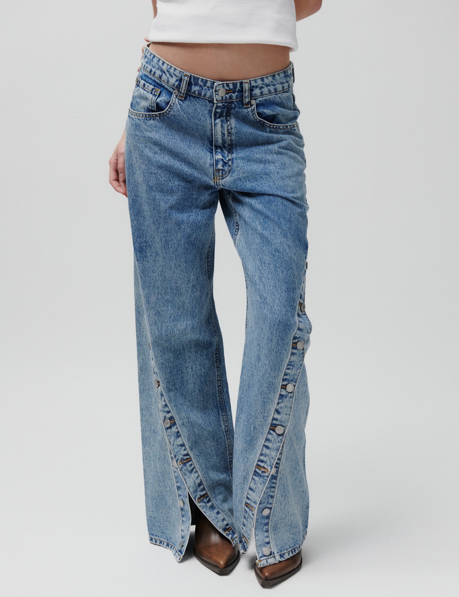 2NDDAY 2ND Tyler - Summer Blue Denim Jeans D019 Mid Blue