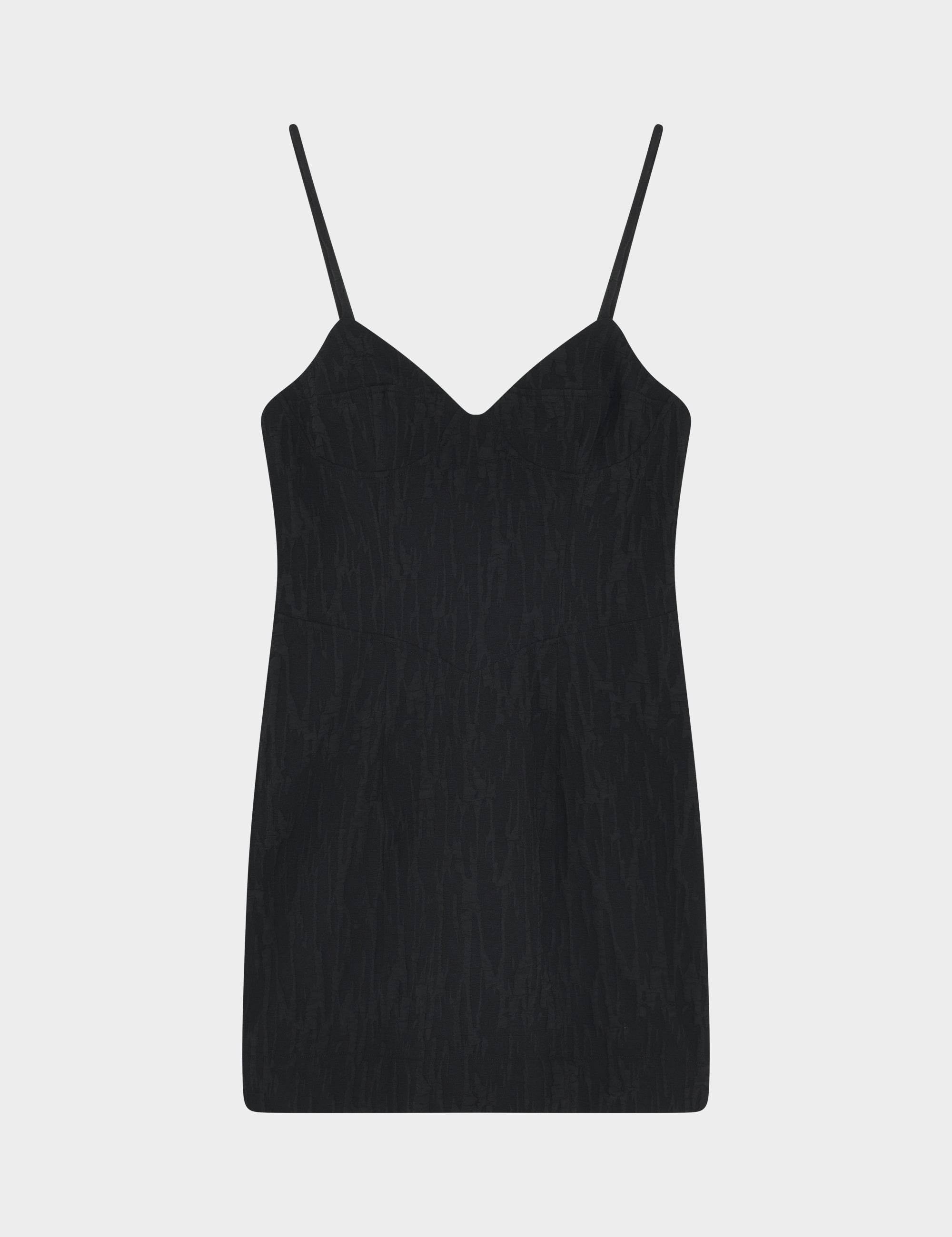 2NDDAY 2ND Verona TT - Crinkle Jacquard Dress 194008 Meteorite (Black)