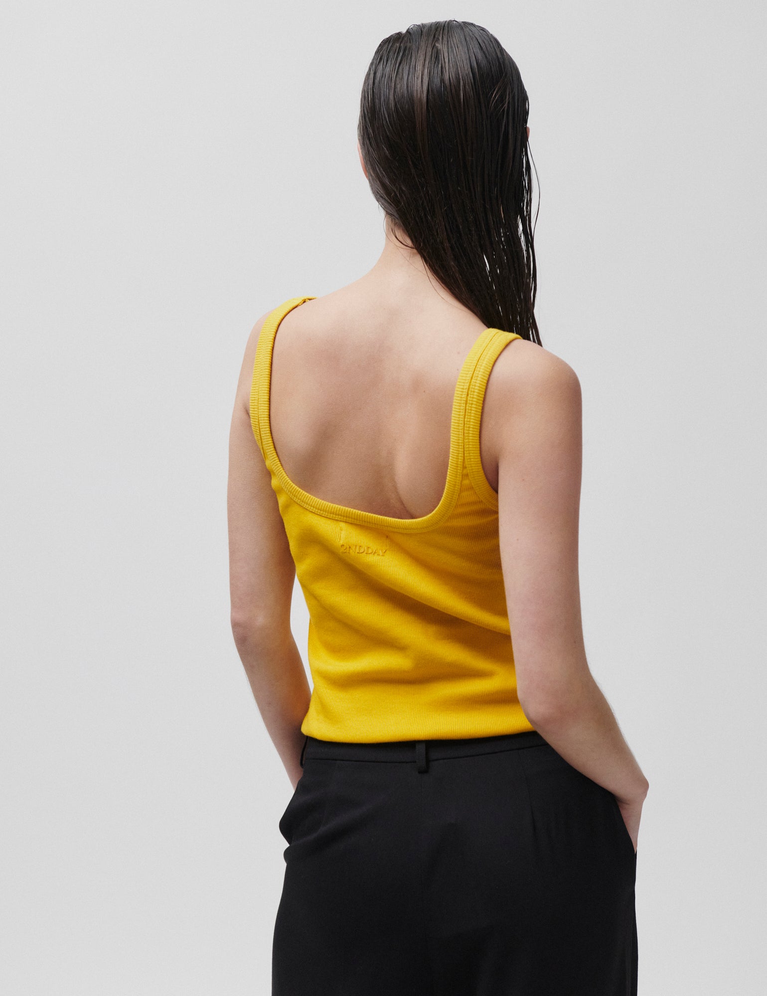 2NDDAY 2ND Viper TT - Daily Cotton Rib Tops & T-Shirts 140952 Spicy Mustard