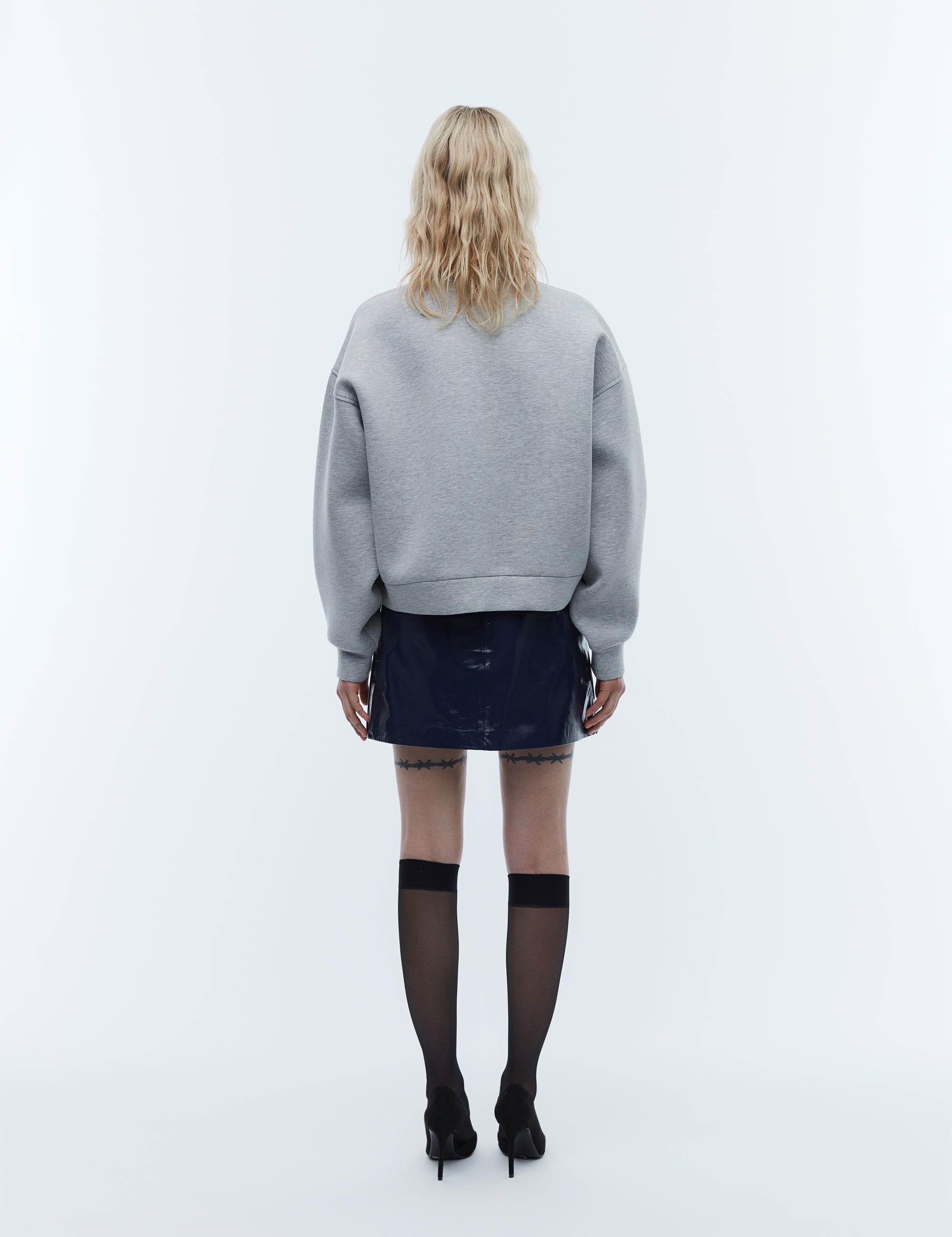 2NDDAY 2ND Vito - Heavy Neoprene Tops & T-Shirts 420129 Light Grey Melange