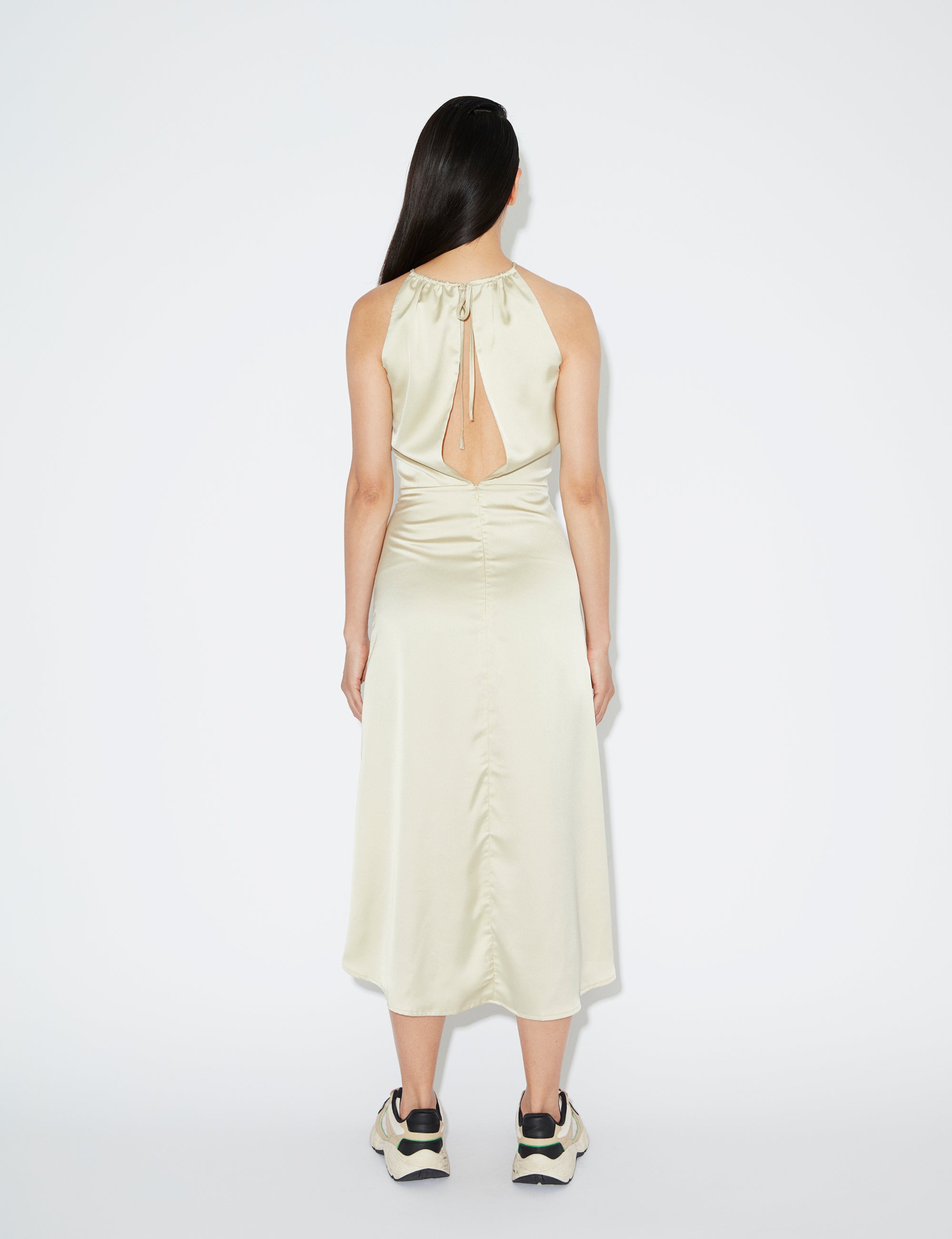 2NDDAY 2ND Ziggy TT - Brushed Satin Dress 140615 Green Haze