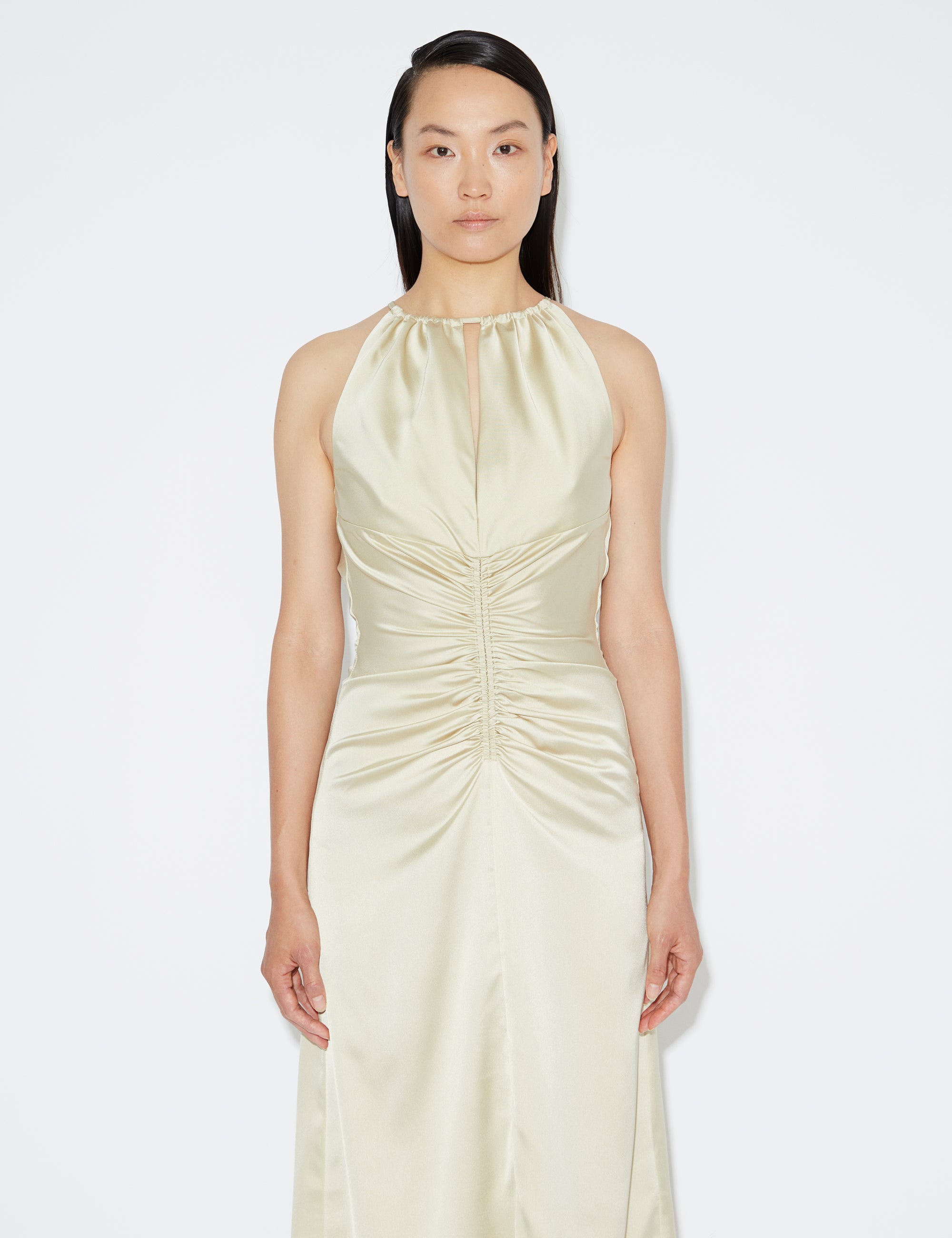 2NDDAY 2ND Ziggy TT - Brushed Satin Dress 140615 Green Haze